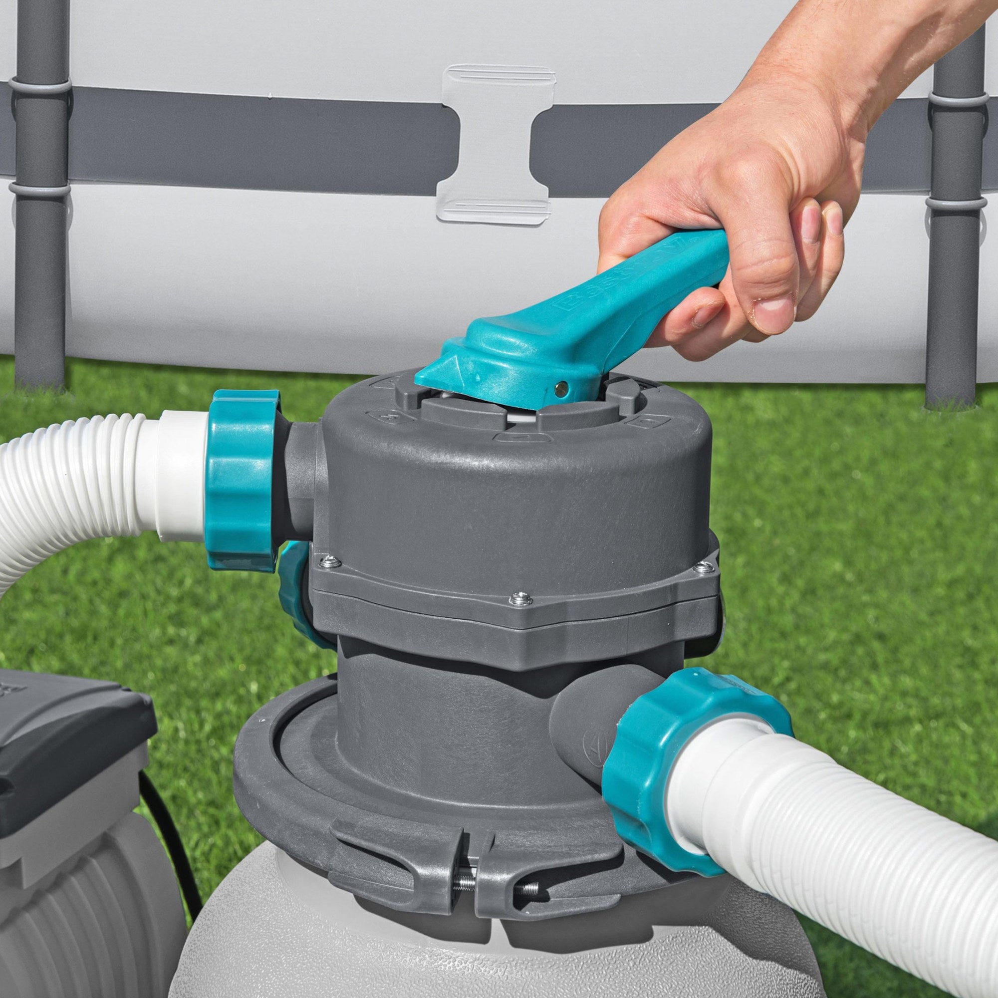 Bestway 1,500 Gal Sand Filter Pump for Above Ground Outdoor Swimming Pools(Used)