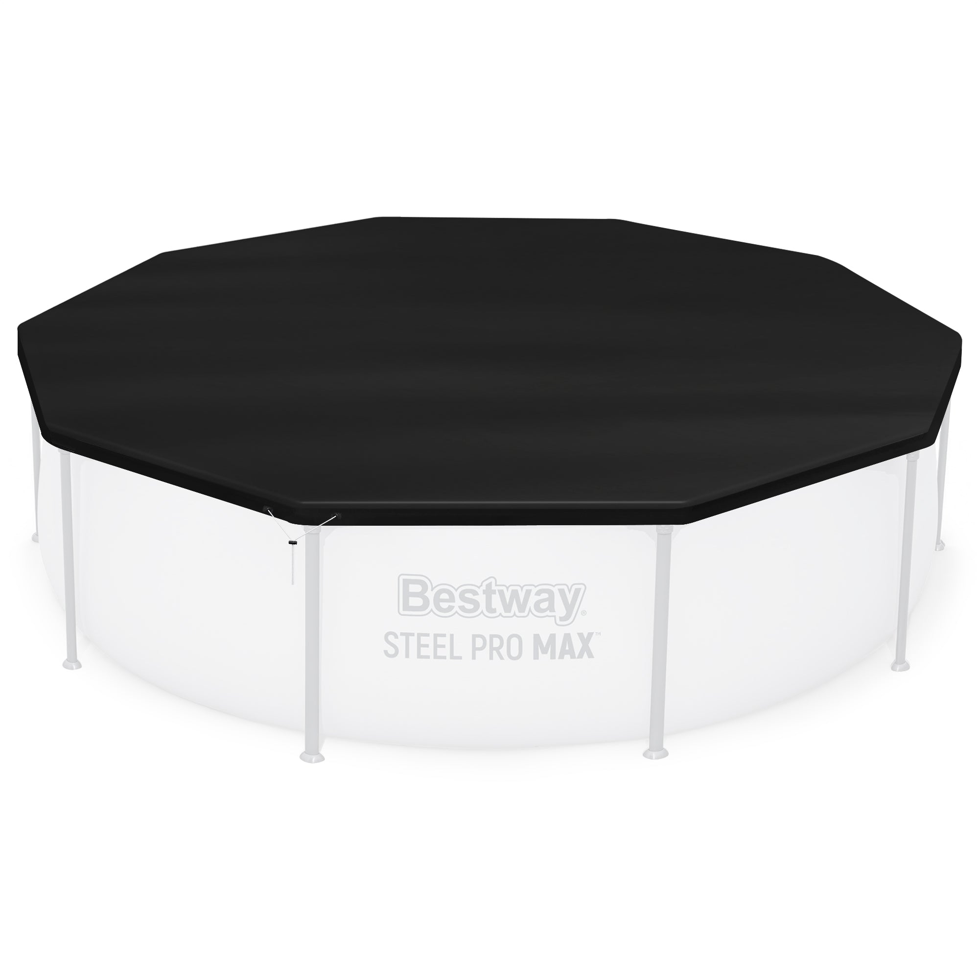 Bestway Flowclear Round 10' Pool Cover for Above Ground Frame Pools (Cover Only)