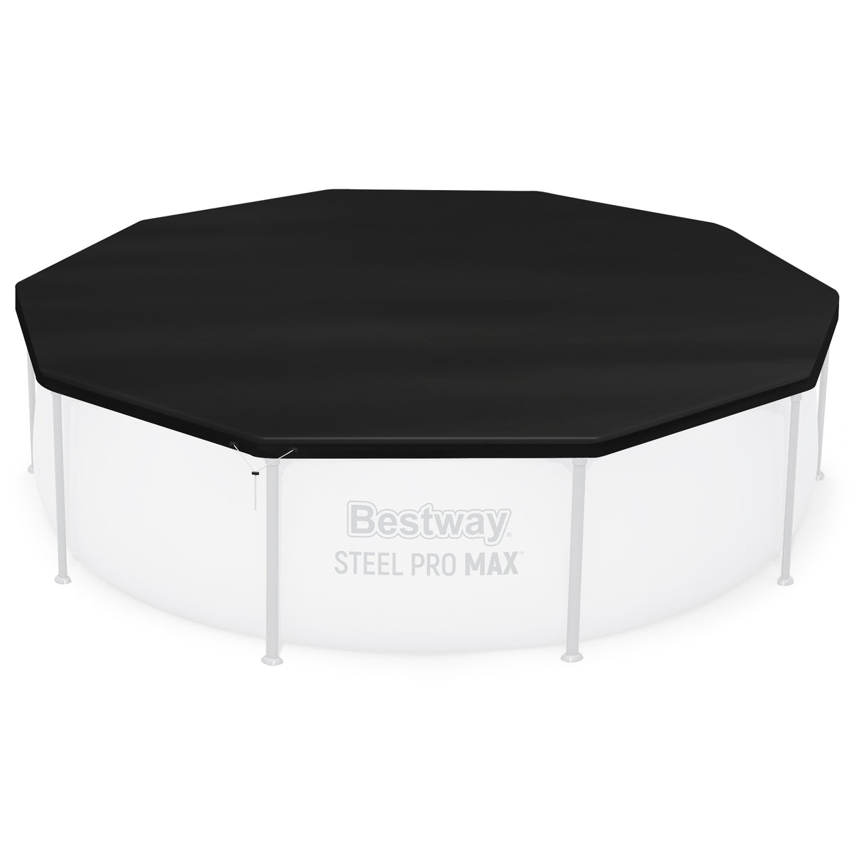 Bestway Flowclear Round 10' Pool Cover for Above Ground Frame Pools (Cover Only)