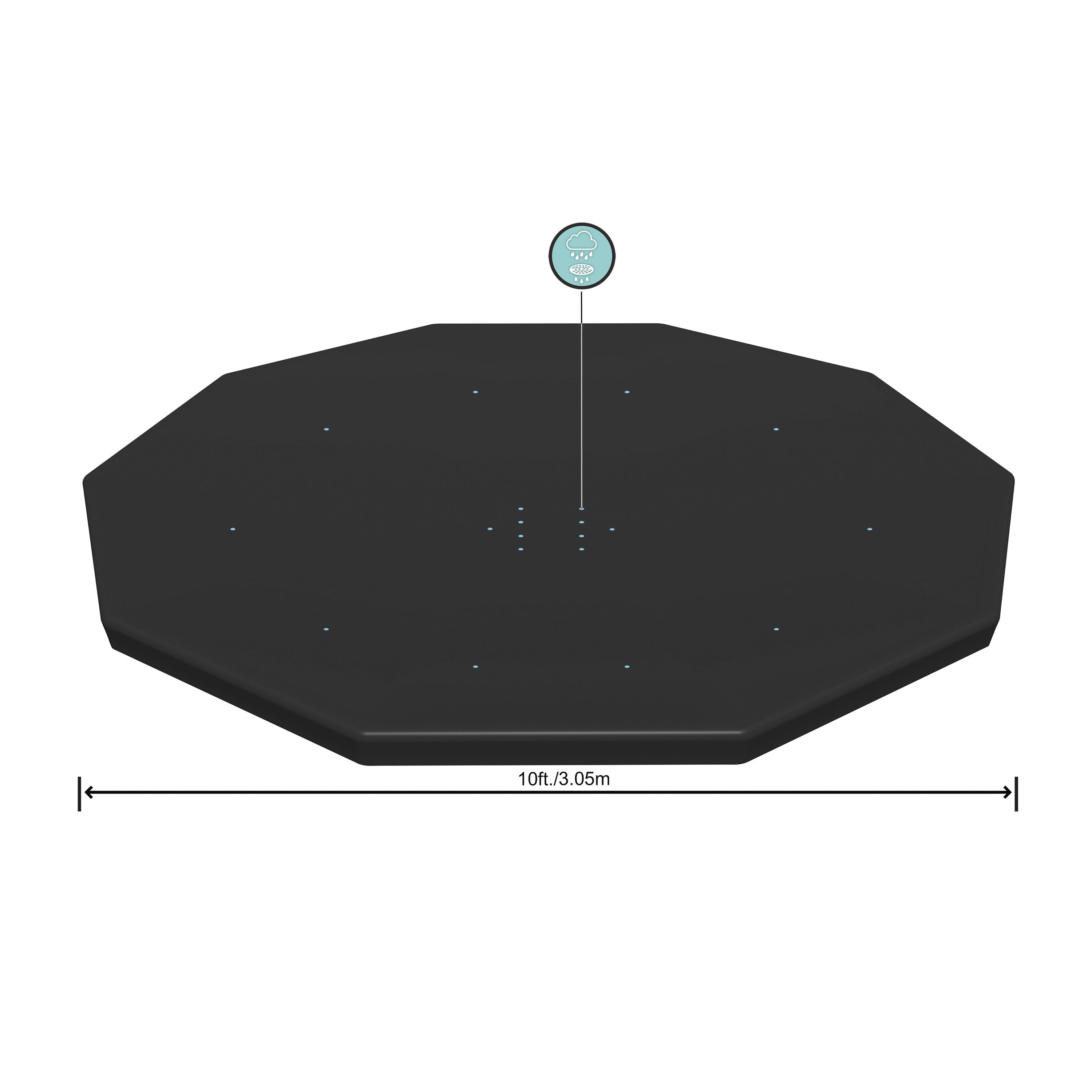 Bestway Flowclear Round 10' Pool Cover for Above Ground Frame Pools (Cover Only)