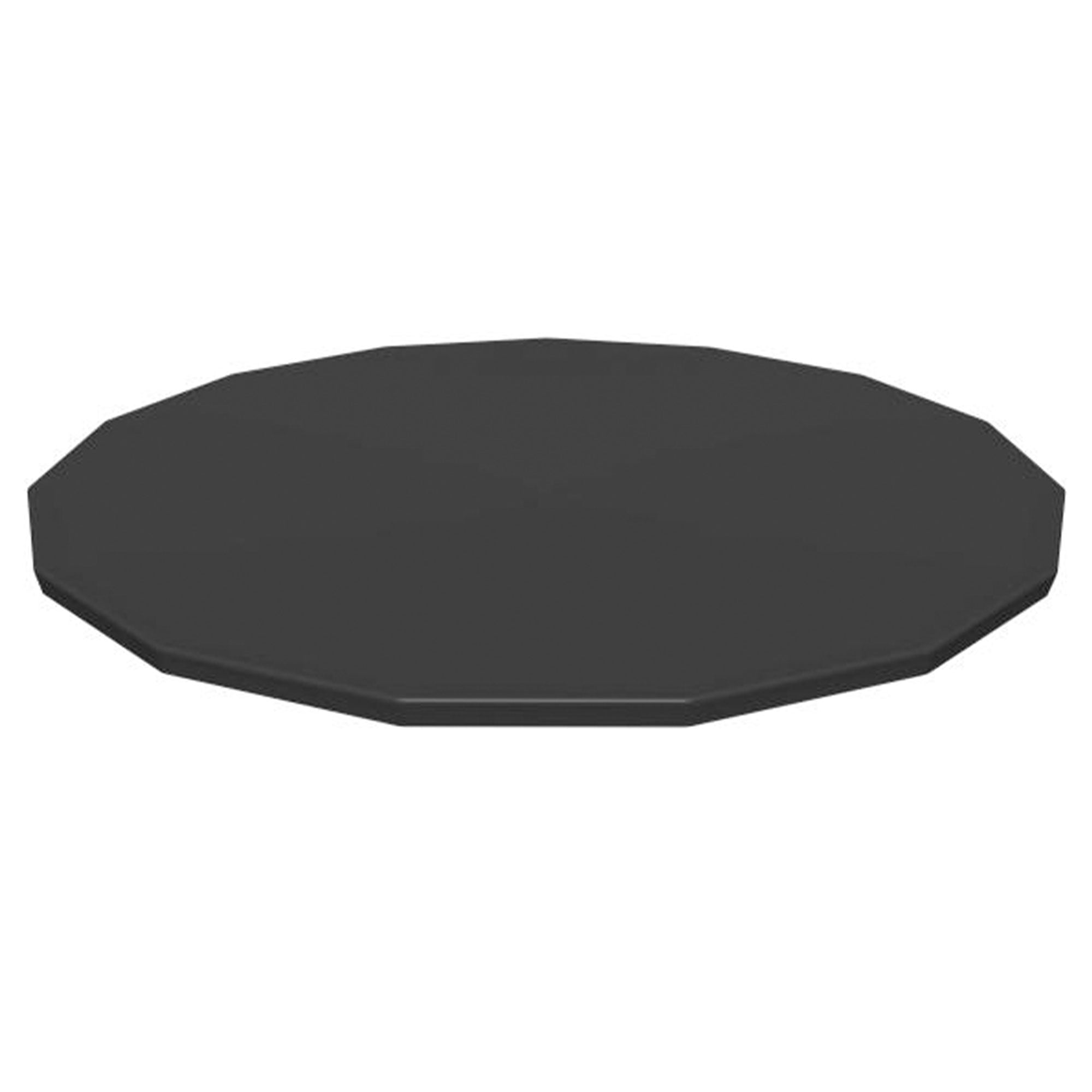 Bestway Round Pool Cover for 15 Foot Above Ground Pools, Black (Open Box)