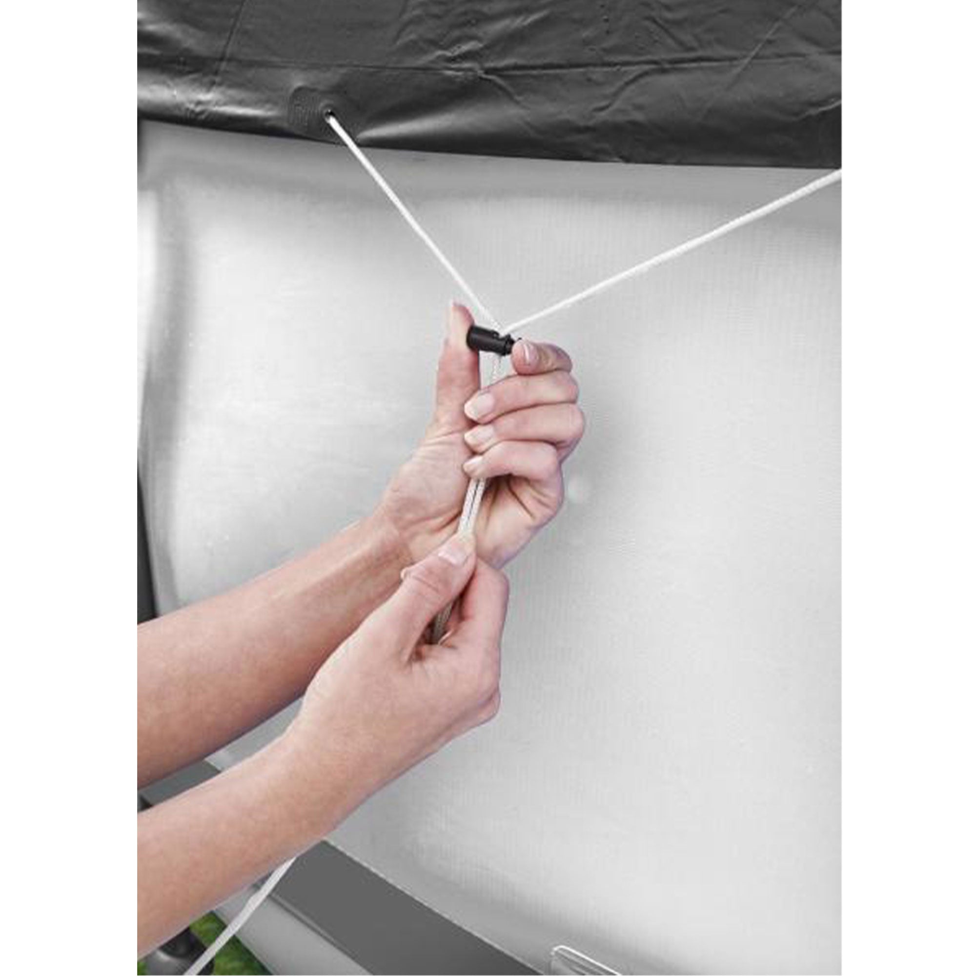 Bestway Round Pool Cover for 15 Foot Above Ground Pools, Black (Open Box)