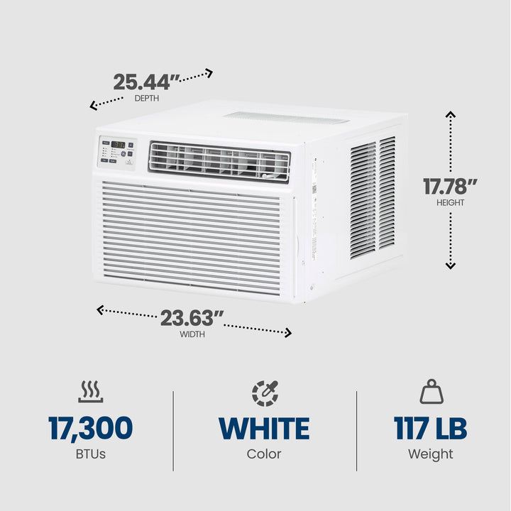 GE 17300 BTU Window Air Conditioner for Rooms 1000 Sq Ft (Certified Refurbished) - VMInnovations