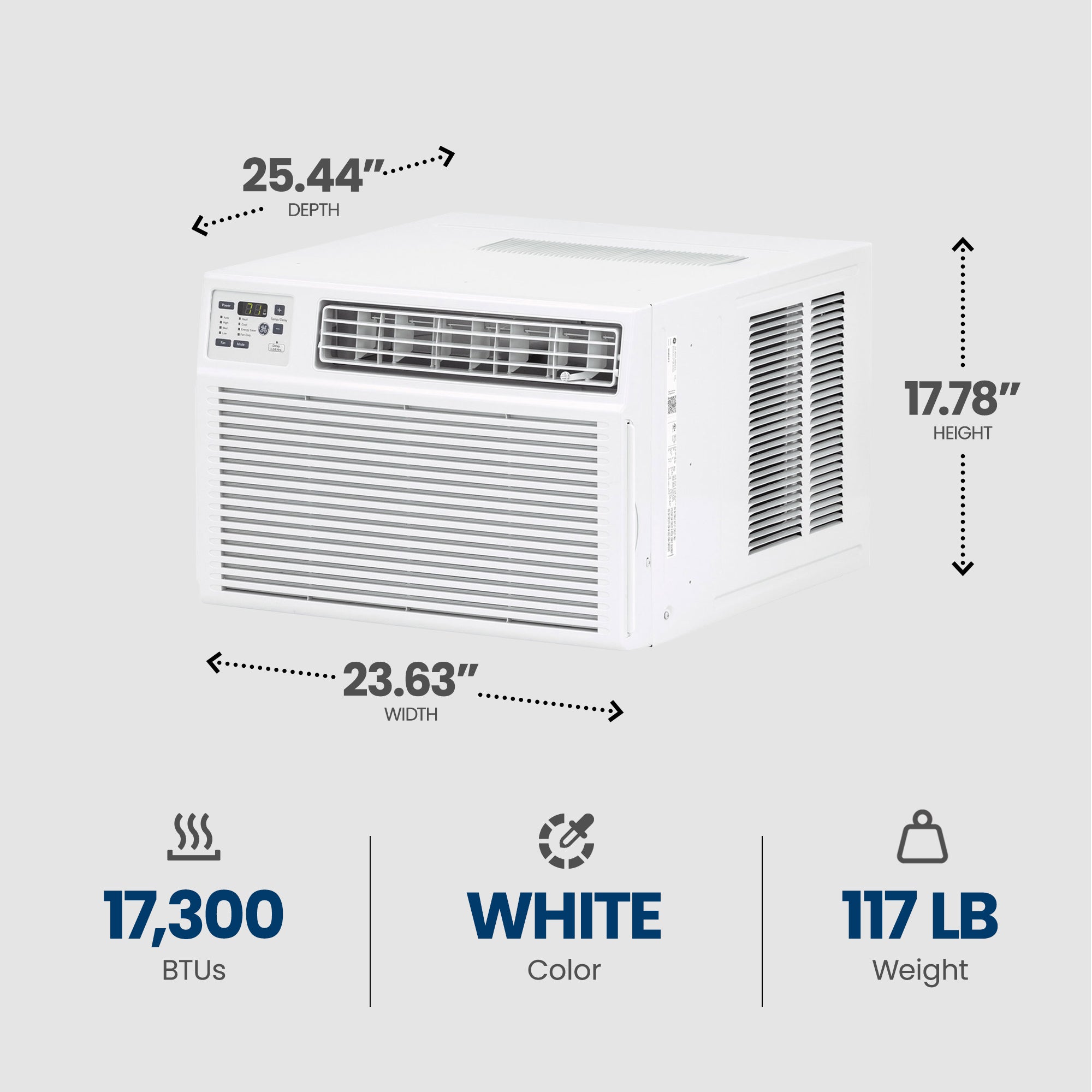 GE 17300 BTU Window Air Conditioner for Rooms 1000 Sq Ft (Used) - VMInnovations