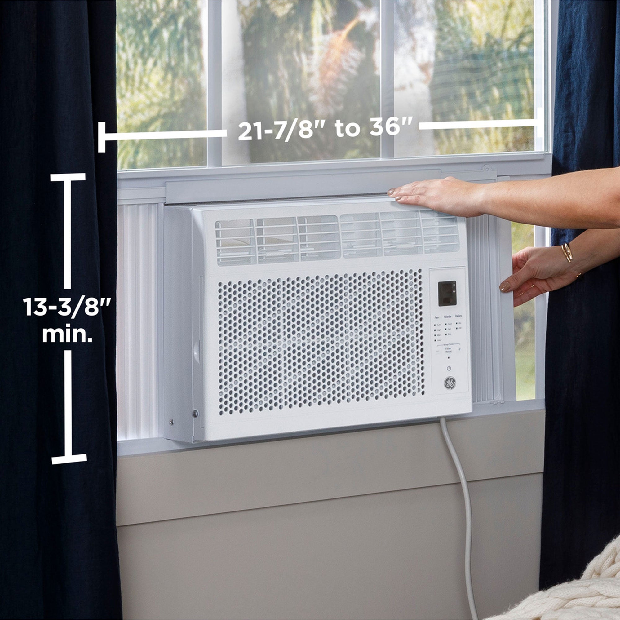 GE 5000BTU Window Air Conditioner Covers up to 150 Sq Ft (Certified Refurbished)