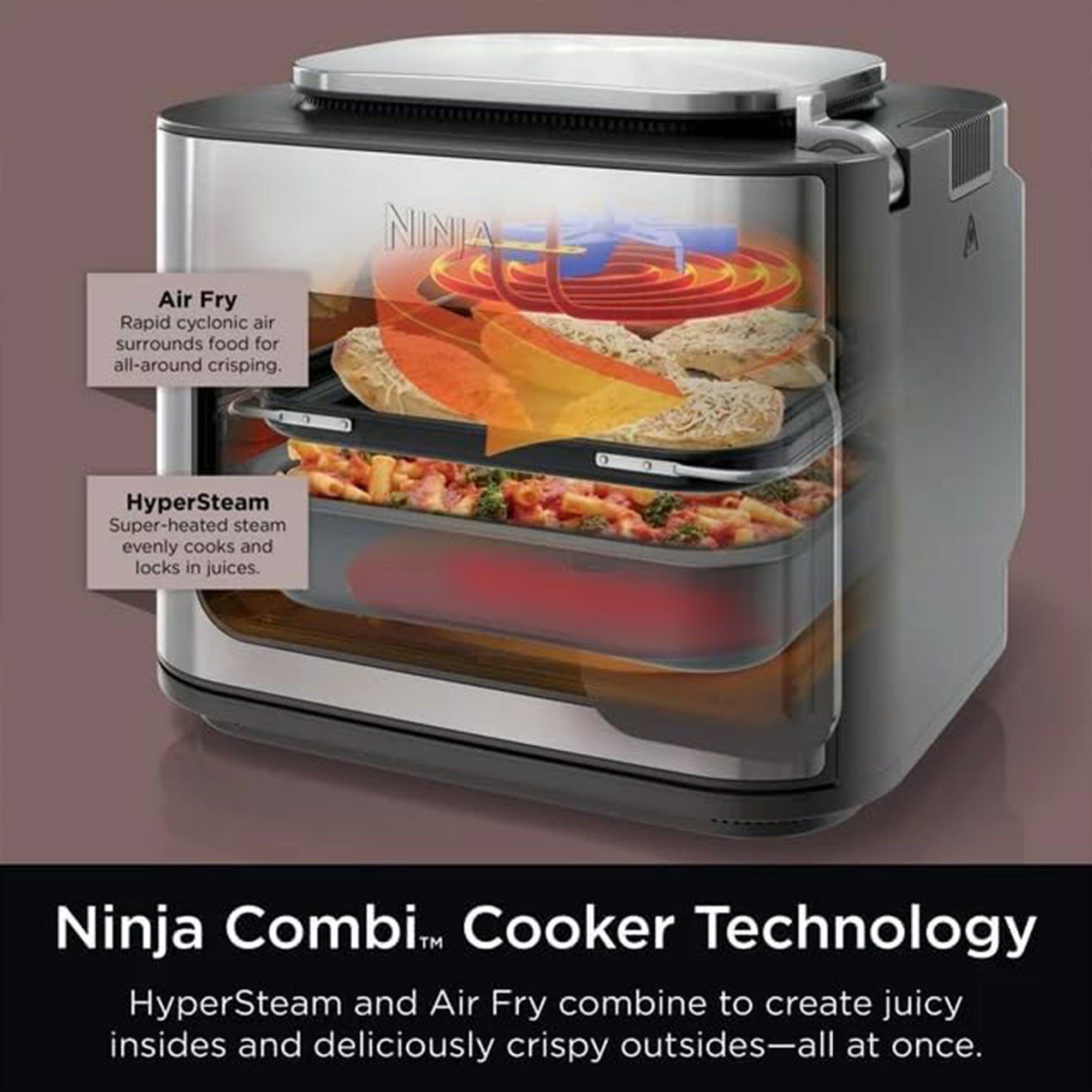 Ninja Combi Multicooker Oven Air Fryer and Auto Shut Off (Open Box) - VMInnovations