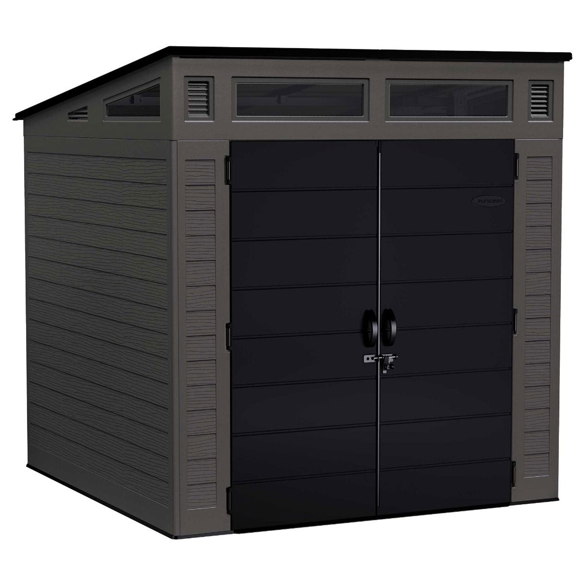 Suncast Modernist 7 f. x 7 ft. Storage Shed with 317 Cubic Feet of Storage Space - VMInnovations