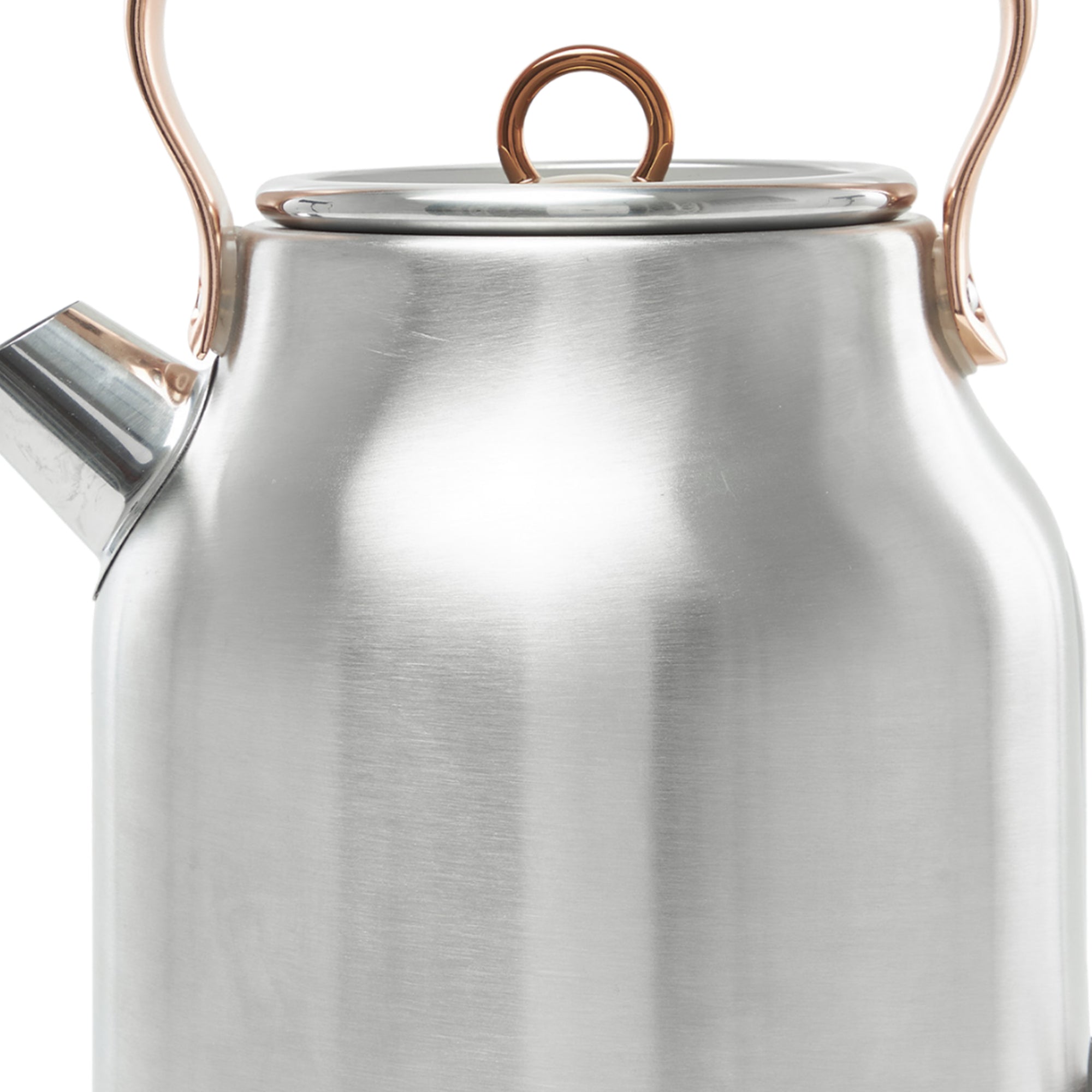 Haden Heritage 4 Slice Wide Slot Toaster & Electric Water Kettle, Steel & Copper