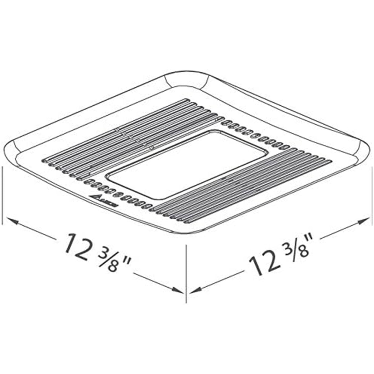 Delta Breez Signature Exhaust Fan LED Light w/ Humidity Sensor, 80/110CFM, White