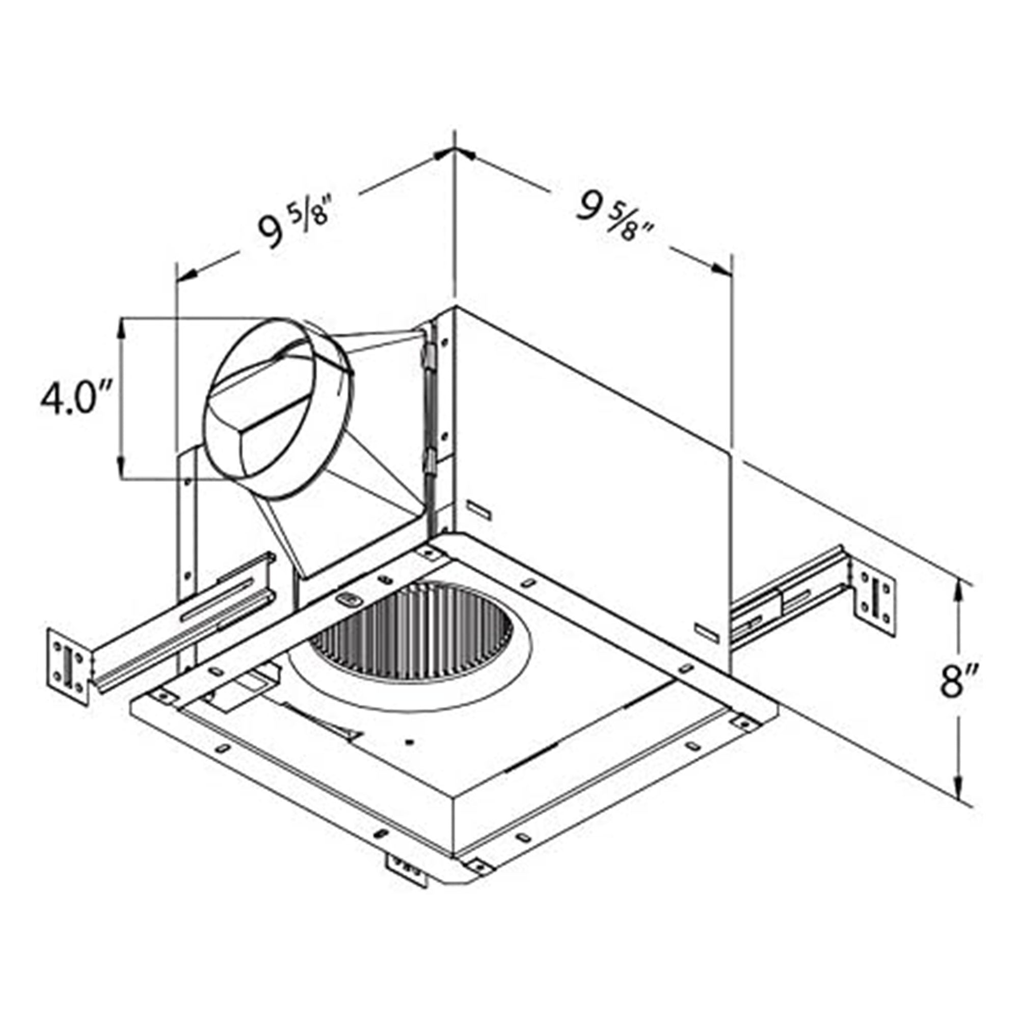Delta Breez Signature 130 CFM Exhaust Bathroom Fan with Humidity Sensor, White