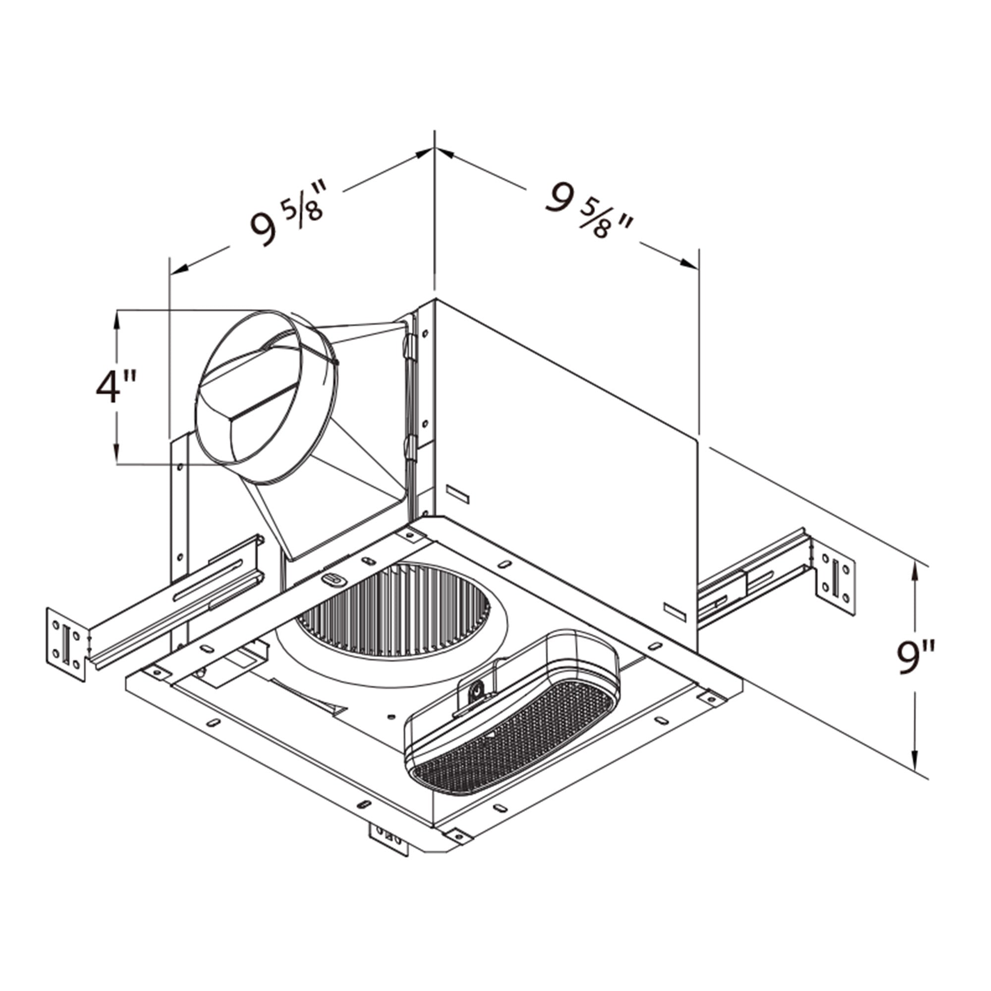 Delta Breez 110 CFM Ceiling Exhaust Fan with Bluetooth Stereo Speaker (Open Box) - VMInnovations