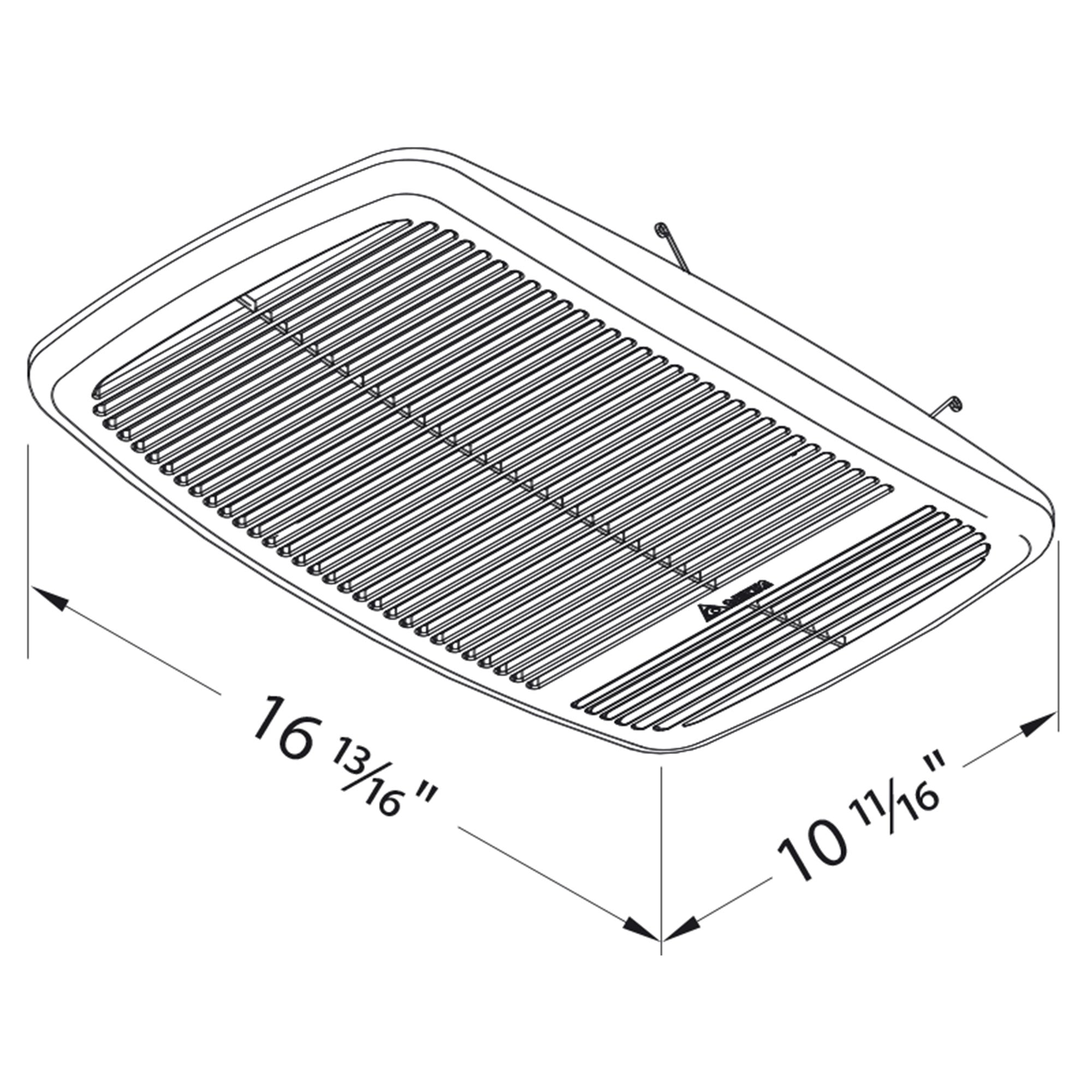 Delta Breez Exhaust Bathroom Fan 80 CFM w/Built-In Heater, White (Open Box)