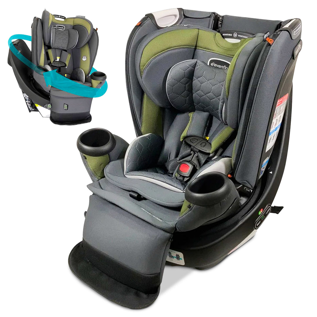 Evenflo Revolve360 Extend Rotational Convertible Child Car Seat, Rockland Green - VMInnovations