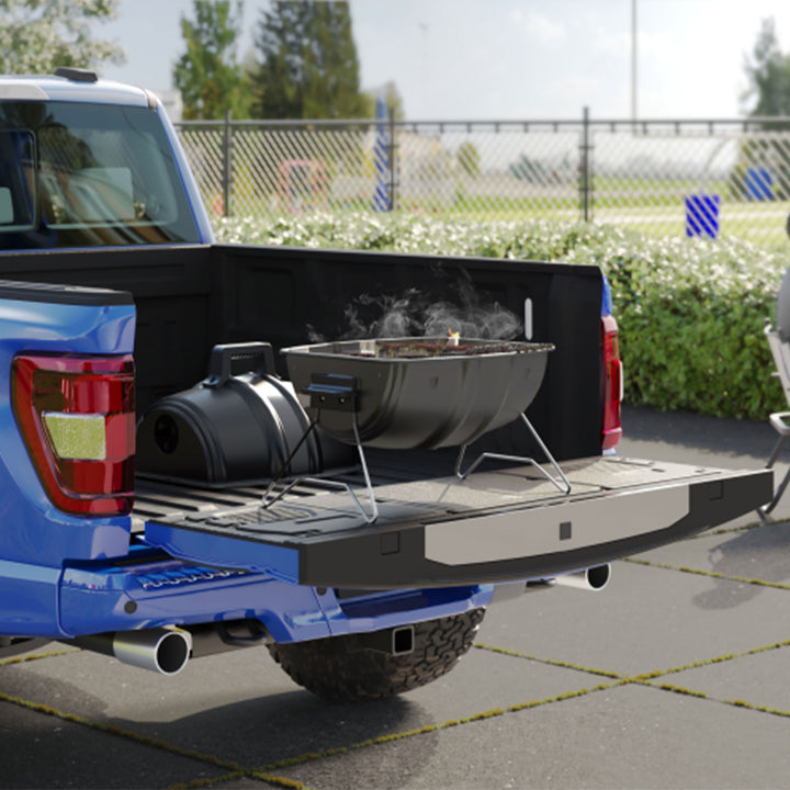 Americana Grills Keg A Que Charcoal BBQ Portable Grill, 186 Square Inch, Black