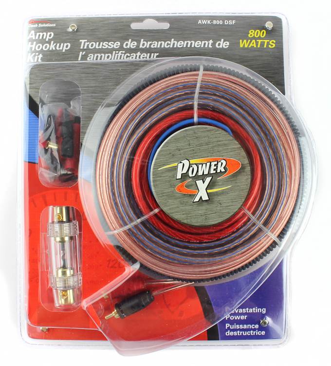 STINGER AWK-800-DSF 800W 4-Gauge Ga Car Amplifier Amp Wiring Kit AWK800DSF