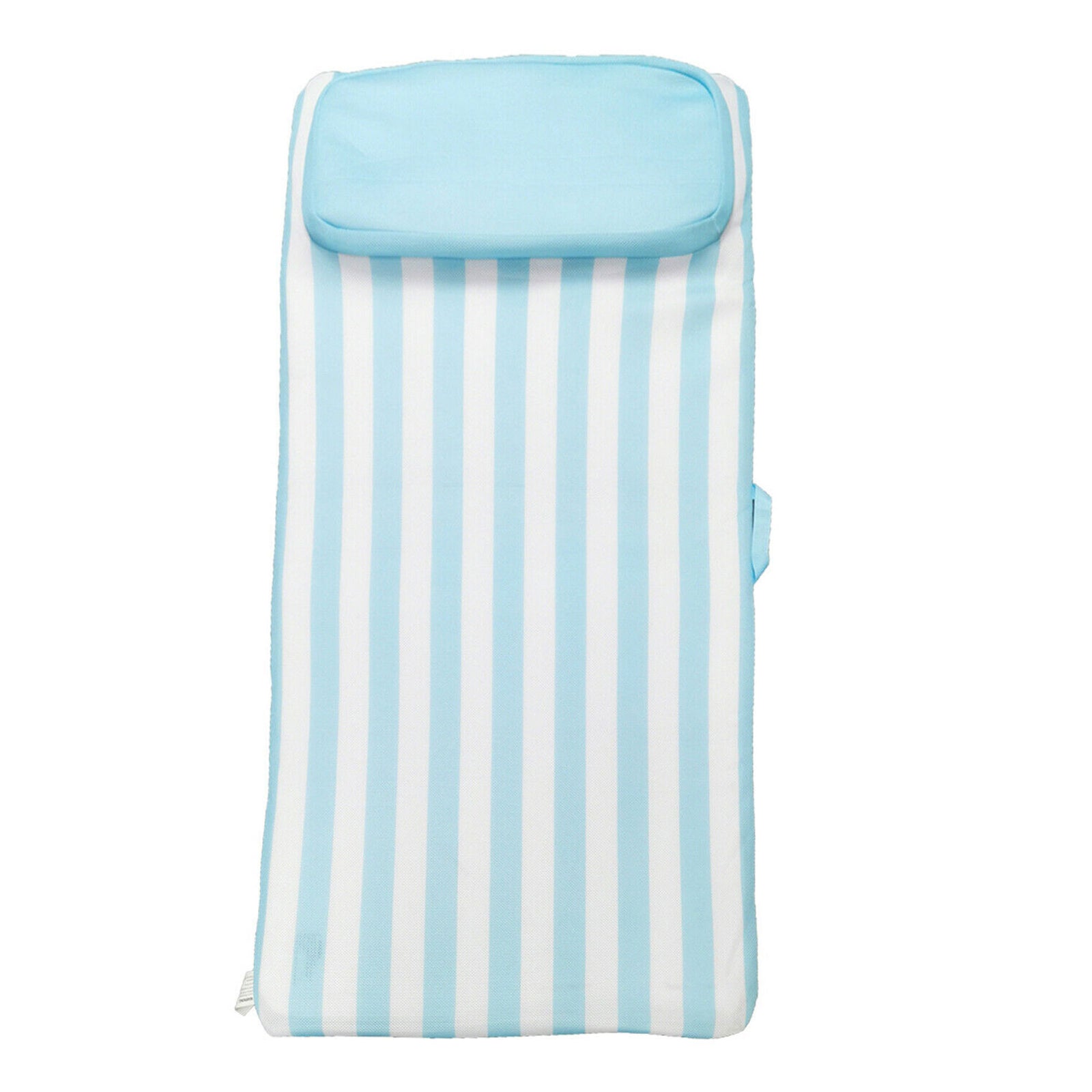 Comfy Floats No Inflate Sun Bed Water Lounger Pool Float w/Pillow, Blue (3 Pack) - VMInnovations