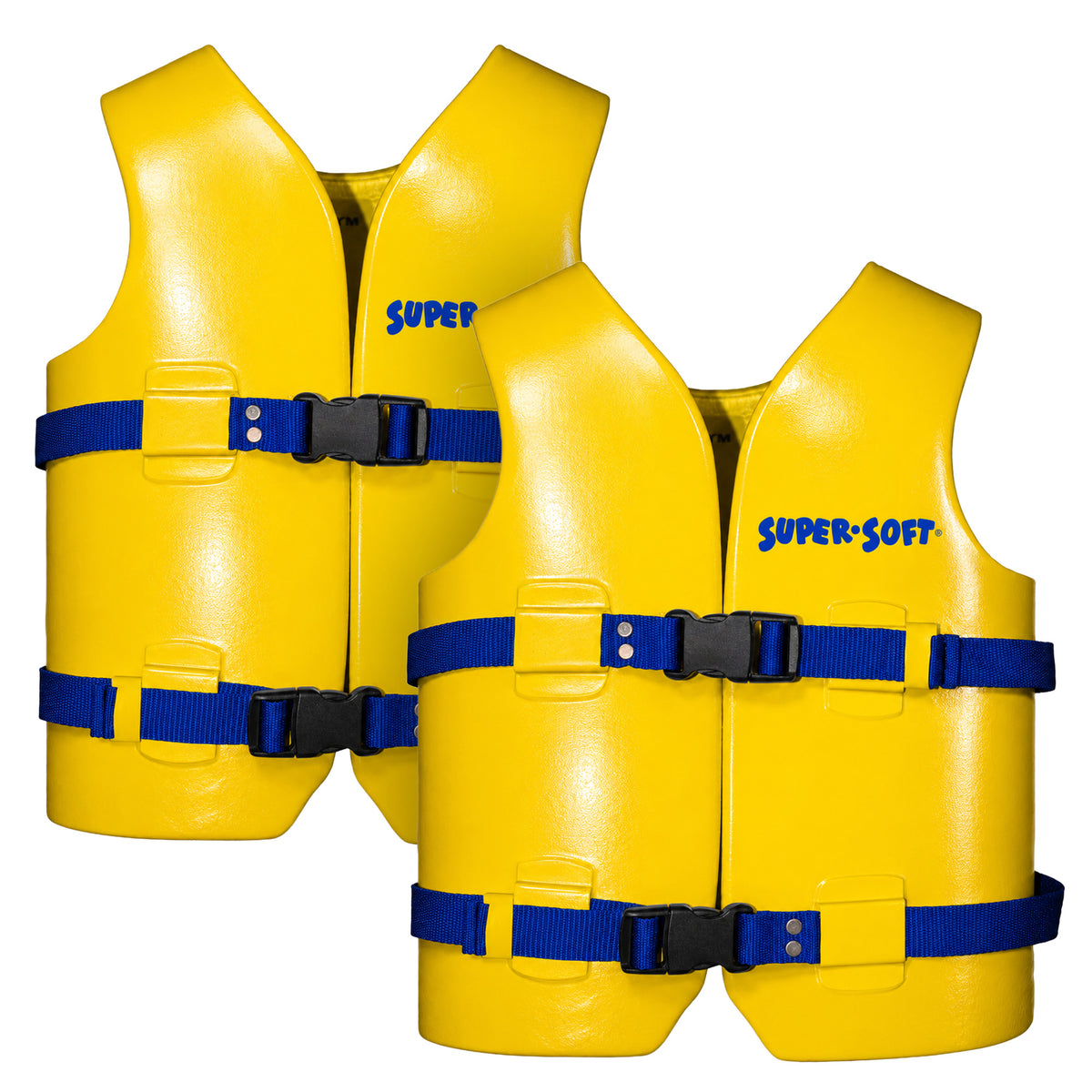 TRC Recreation Super Soft Child Life Jacket Safety Vest, Medium, 2 Pack, Yellow