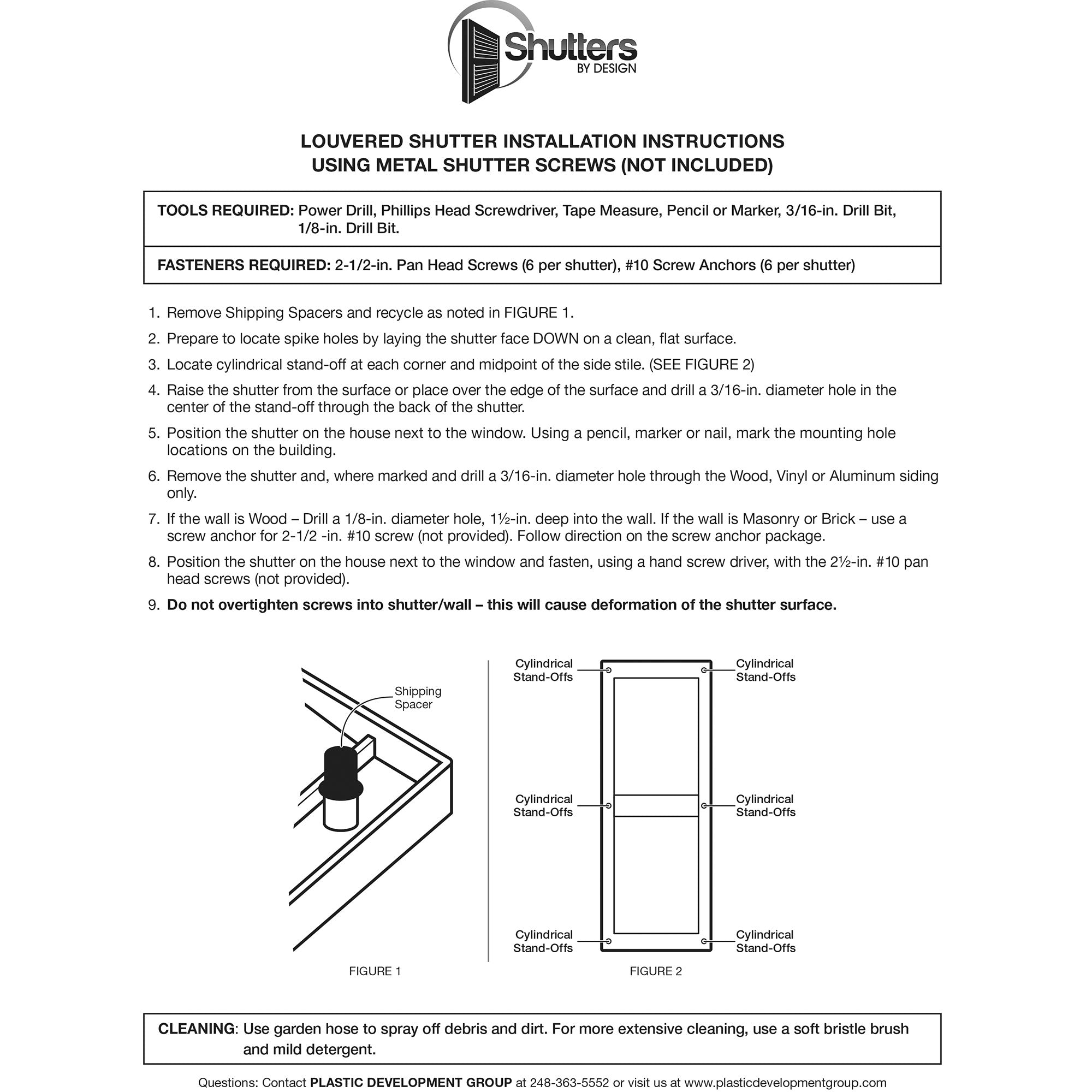 Plastic Development Group 14 x 35 Inch Vinyl Louvered Shutters, 4 Pack, Black - VMInnovations