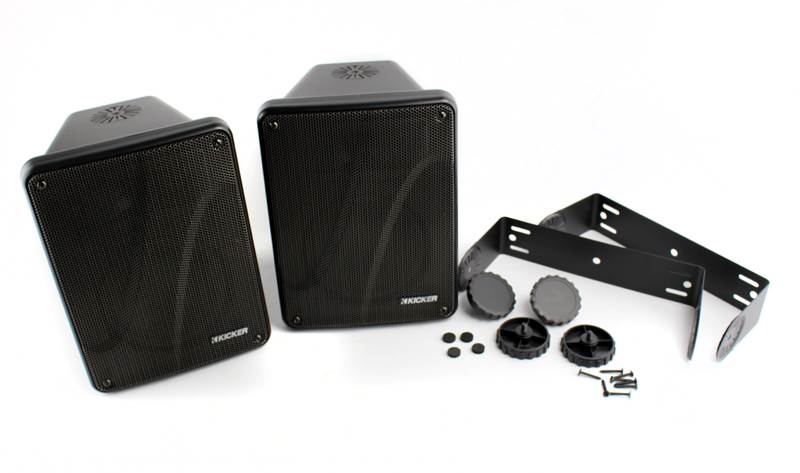 KICKER KB6000 6.5" Black Full Range Indoor/Outdoor/Marine Speakers (Open Box)
