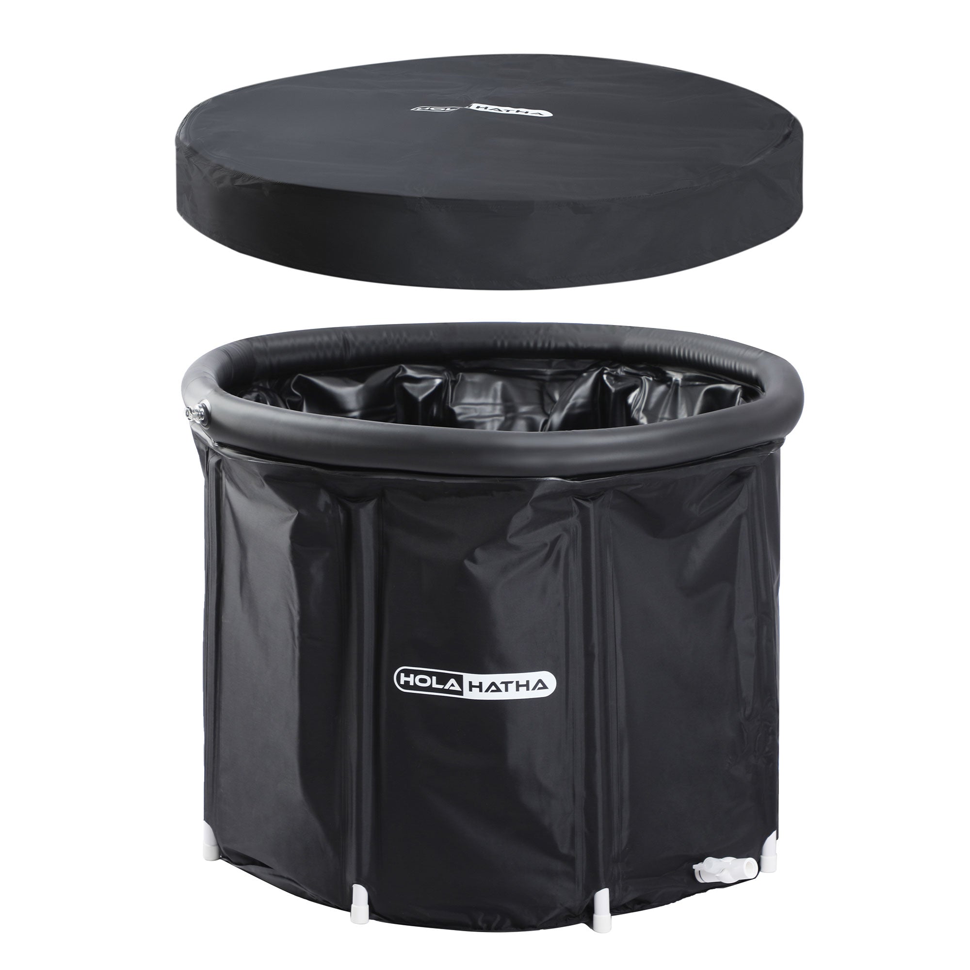 HolaHatha 120 Gal Cold Water Ice Bath Tub, Plunge Recovery Tub w/Lid (Open Box)