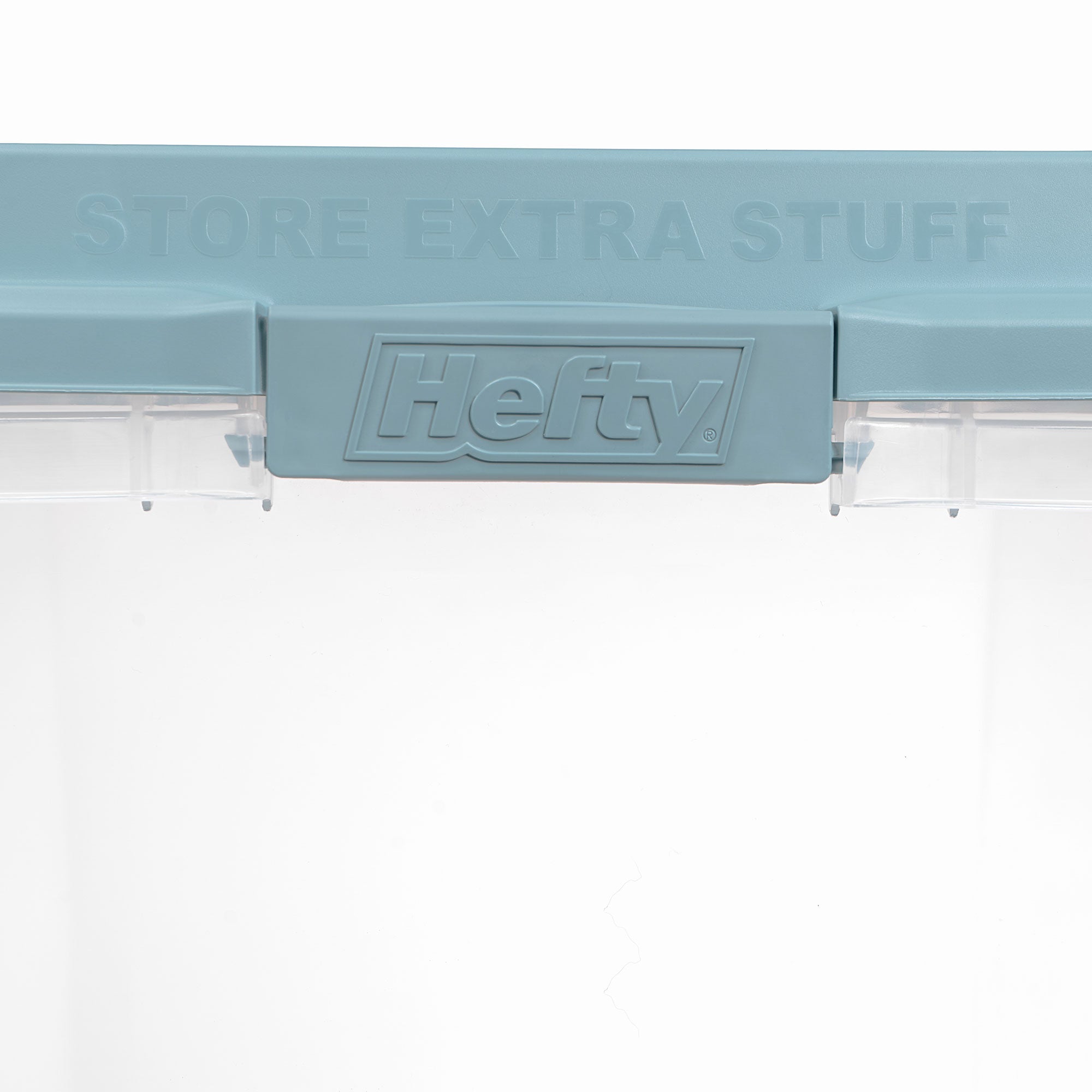 Hefty 40 Qt Hi-Rise Stackable Plastic Storage Bin w/Lid, 6pk, Blue (Open Box) - VMInnovations