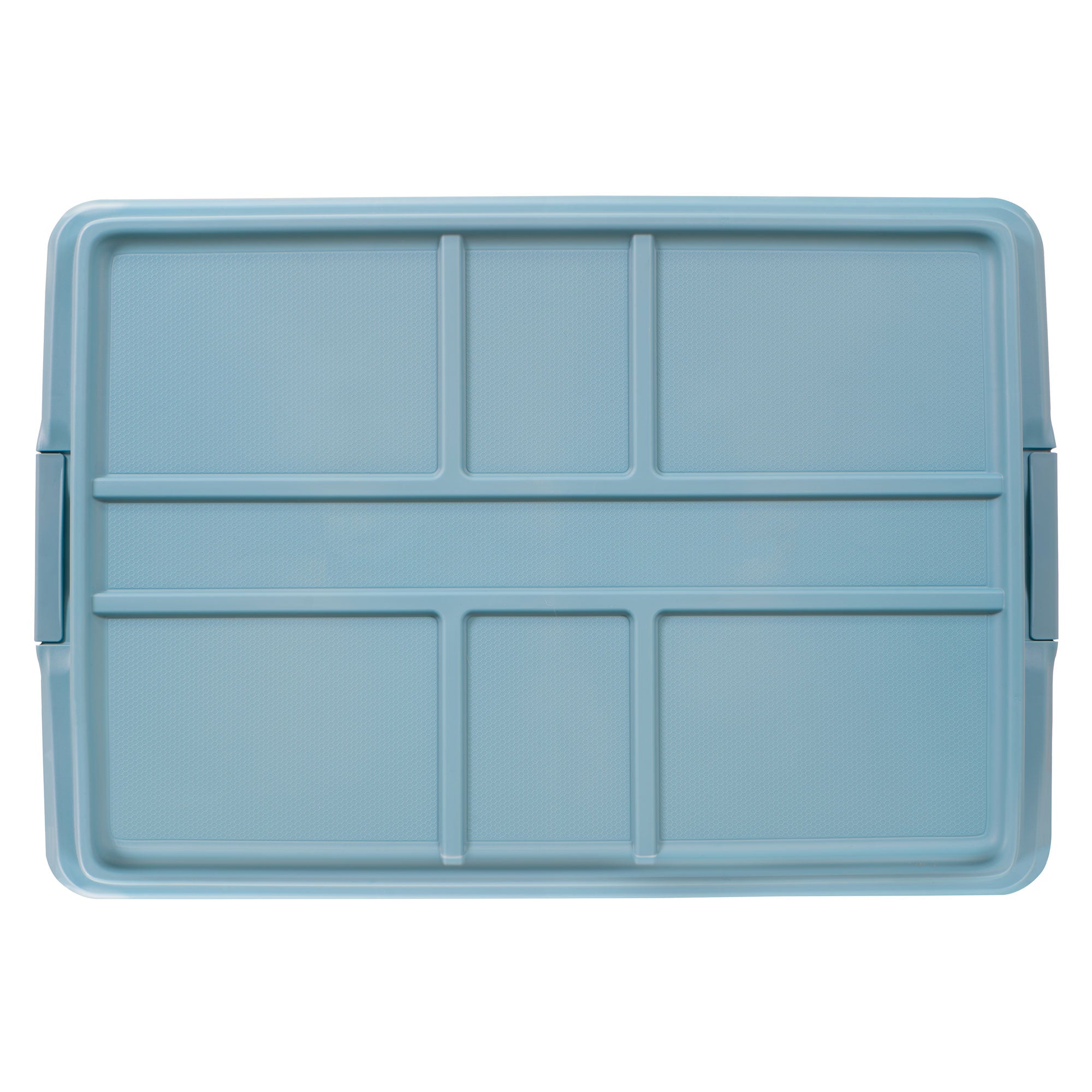 Hefty 72 Qt Stackable Plastic Storage Bin with Lid, 6pk, Smoke Blue (Open Box) - VMInnovations