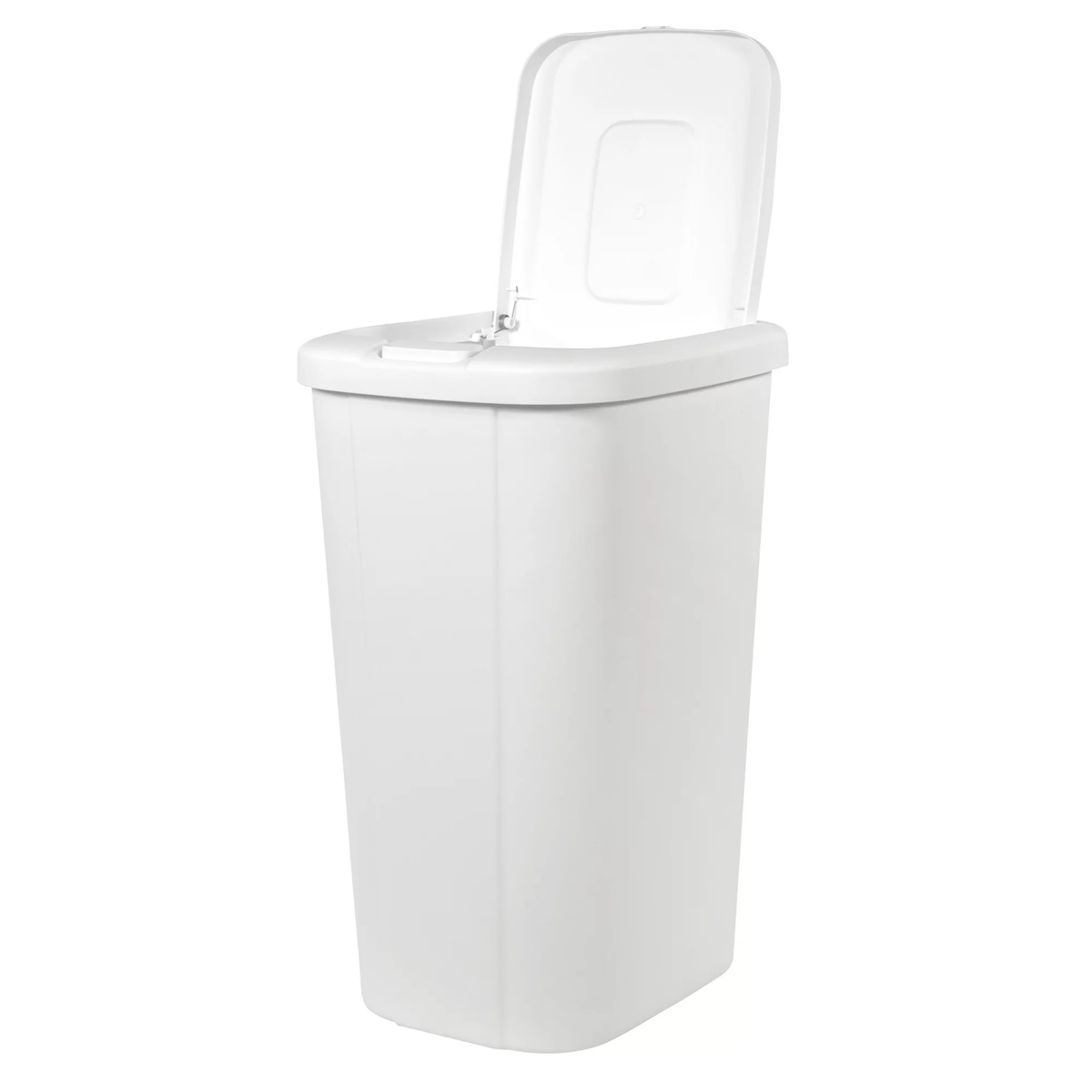Hefty 13.3 Gallon Touch Top Trash Can with Spring Loaded Lid, 4 Pack, White
