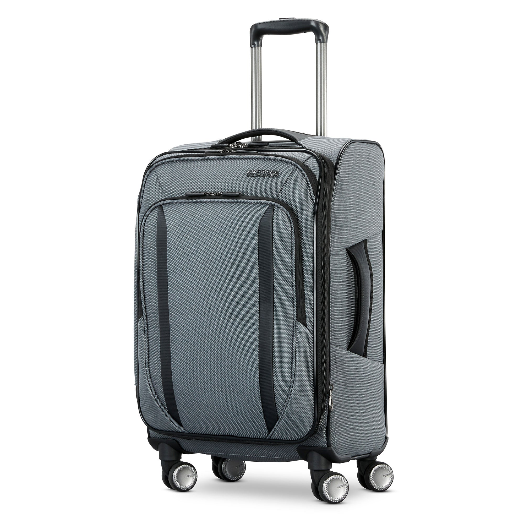 American Tourister Dash XLT 2 Piece Carry On and Large Spinner Luggage, Graphite - VMInnovations