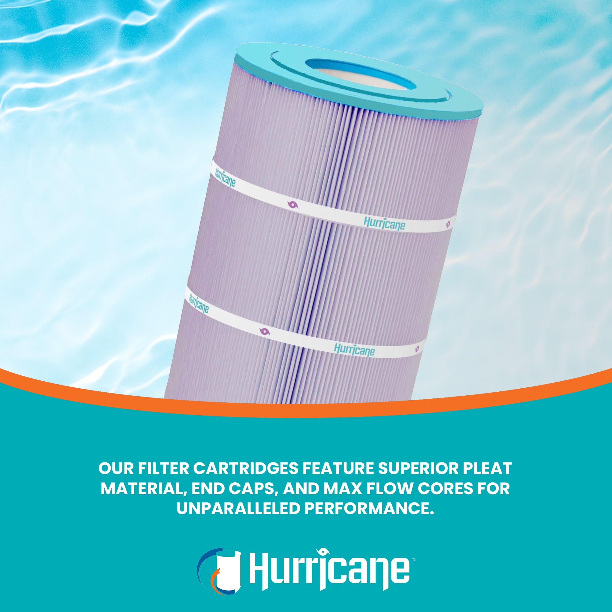 Hurricane Filters Platinum Purple Spa Filter Cartridge Replacement (Open Box) - VMInnovations
