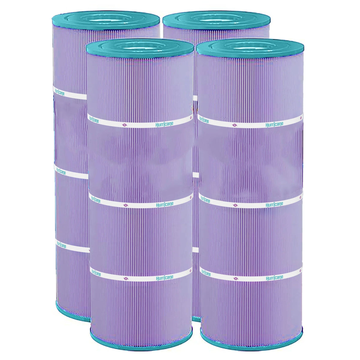 Hurricane Filters HF7483-04P Platinum Purple Pool Filter Cartridge Replacement for PA81-4-M, Unicel C-7483, Hayward C3030, and Other Models, 4-Pack