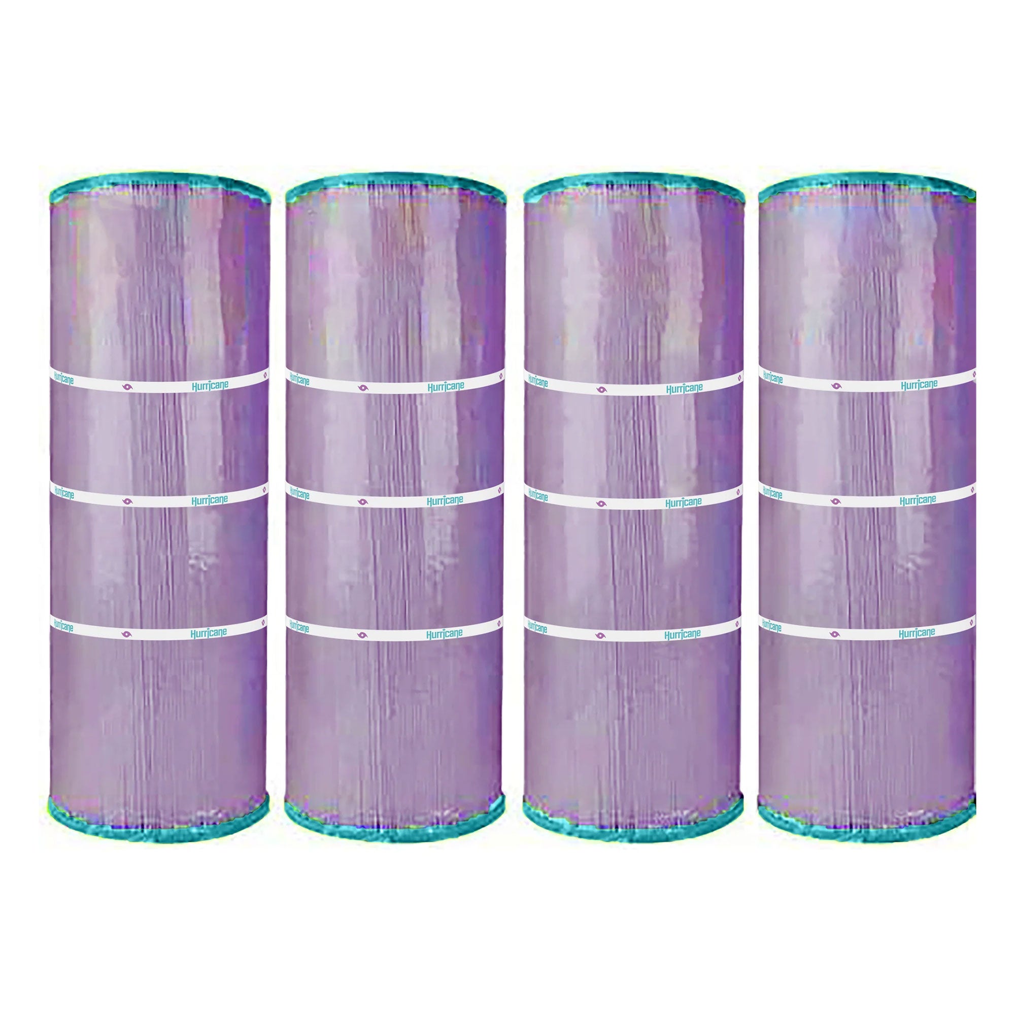 Hurricane 4 Pack HF7477-04P Platinum Purple Pool and Spa Cartridge Replacement - VMInnovations