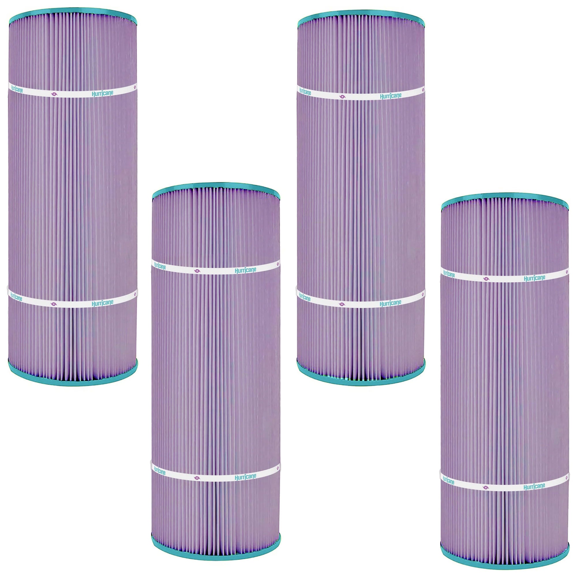 Hurricane 4 Pack HF7470-04P Platinum Purple Pool Filter Cartridge (Open Box) - VMInnovations