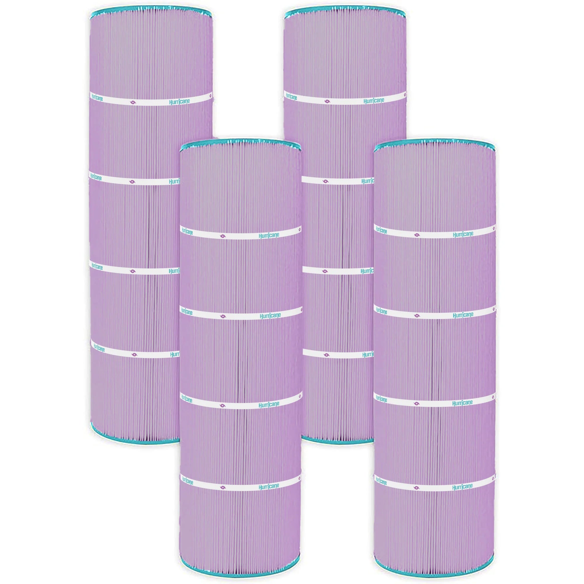Hurricane 4 Pack HF7468-04P Platinum Purple Pool Filter Cartridge Replacement - VMInnovations