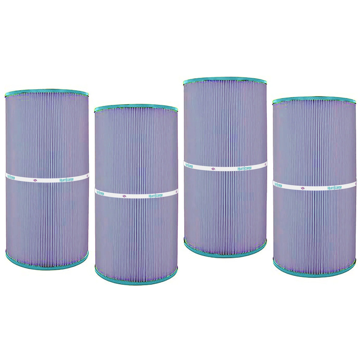 Hurricane 4 Pack HF7469-04P Platinum Purple Pool Filter Cartridge Replacement