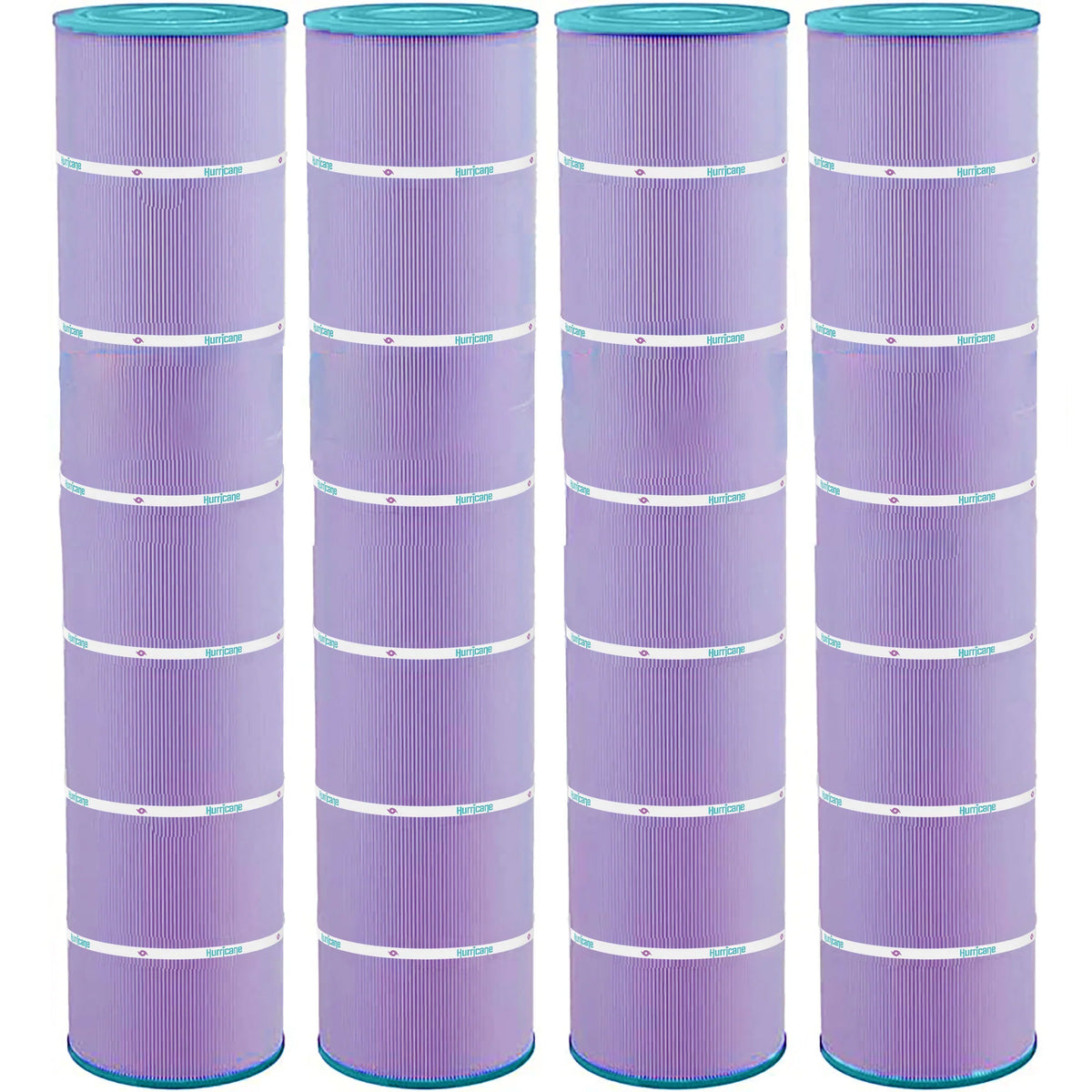 Hurricane Filters HF7494-04P Purple Spa Cartridge Replacement, 4 Pack (Open Box)