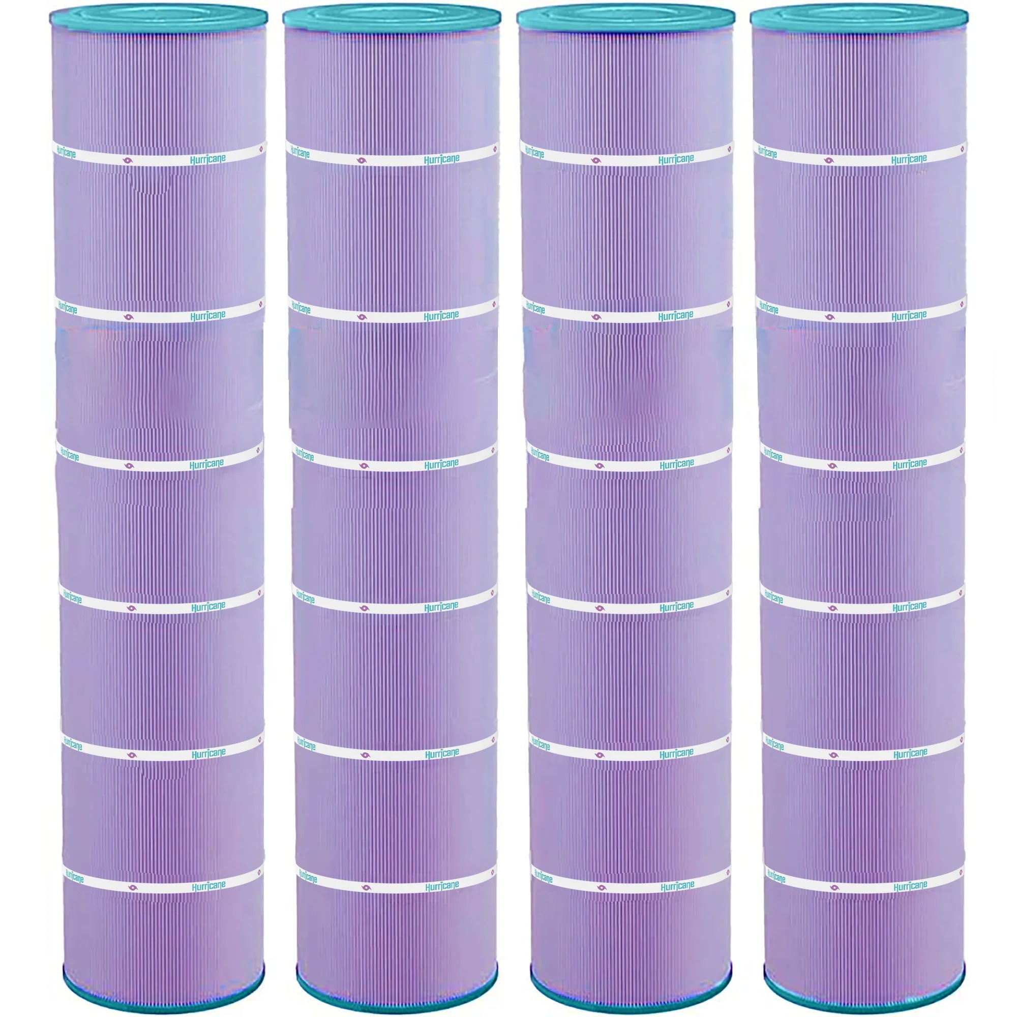 Hurricane Filters HF7494-04P Purple Spa Cartridge Replacement, 4 Pack (Open Box)