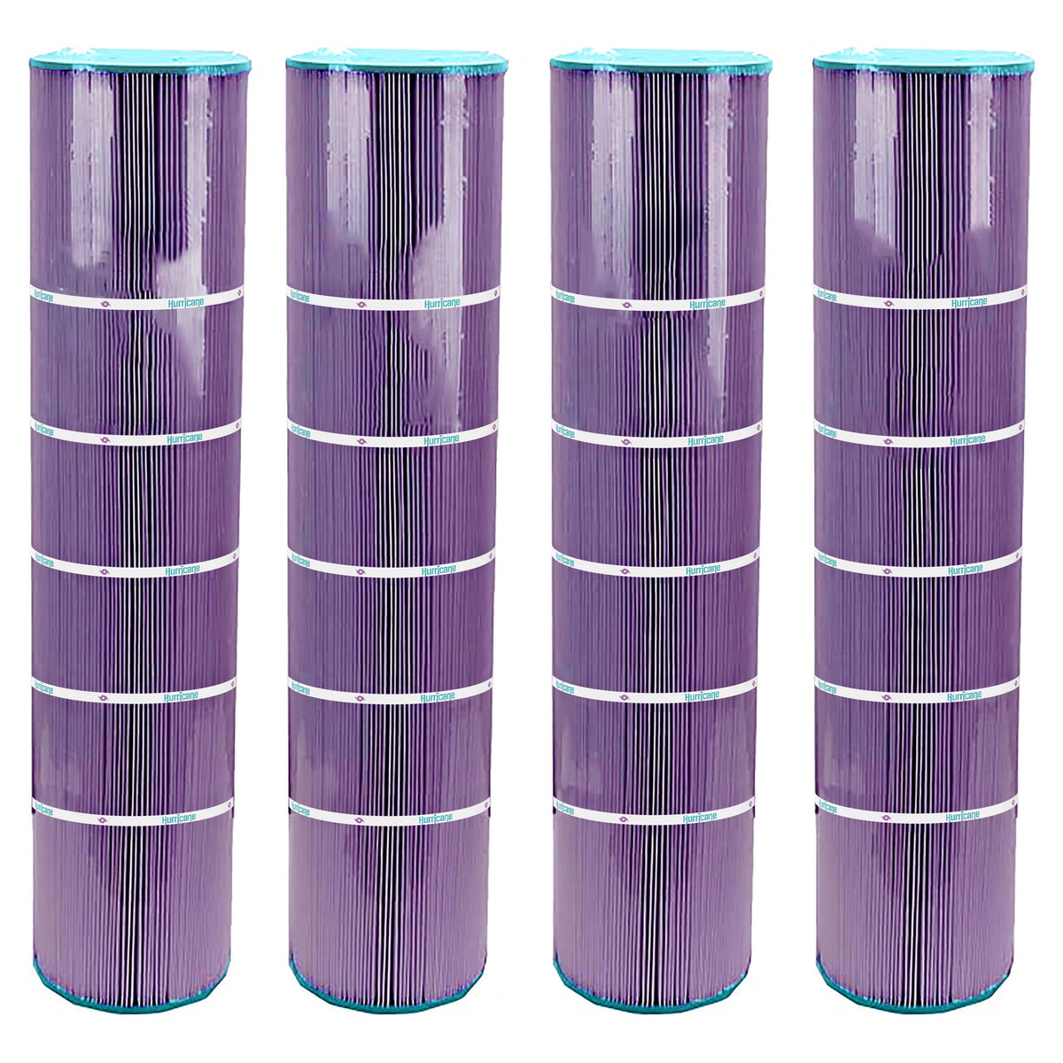 Hurricane Filters 4 Pack HF7472-04P Platinum Purple Spa Cartridge Replacement - VMInnovations