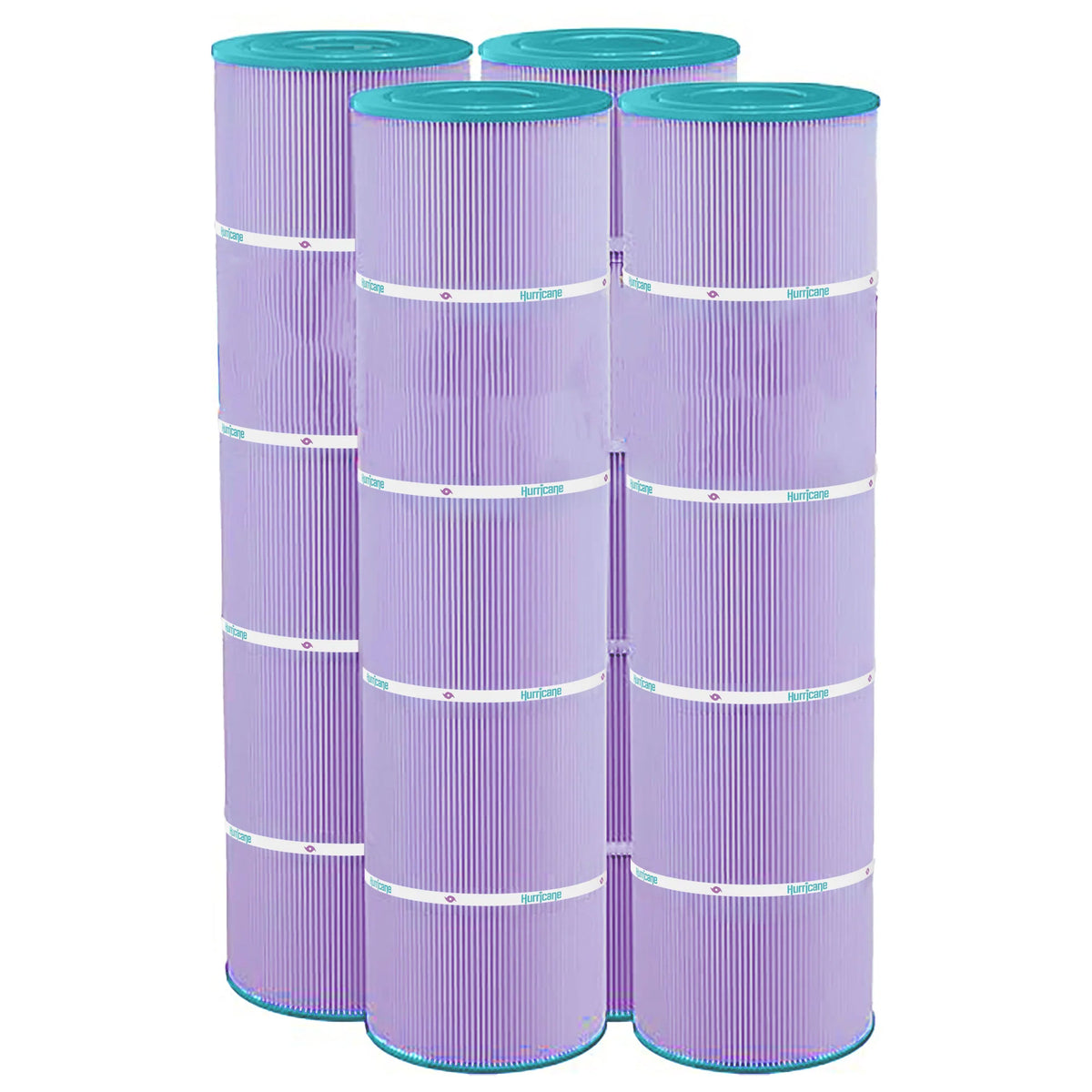 Hurricane Filters Platinum Purple Spa Cartridge Replacement, 4 Pack (Used) - VMInnovations