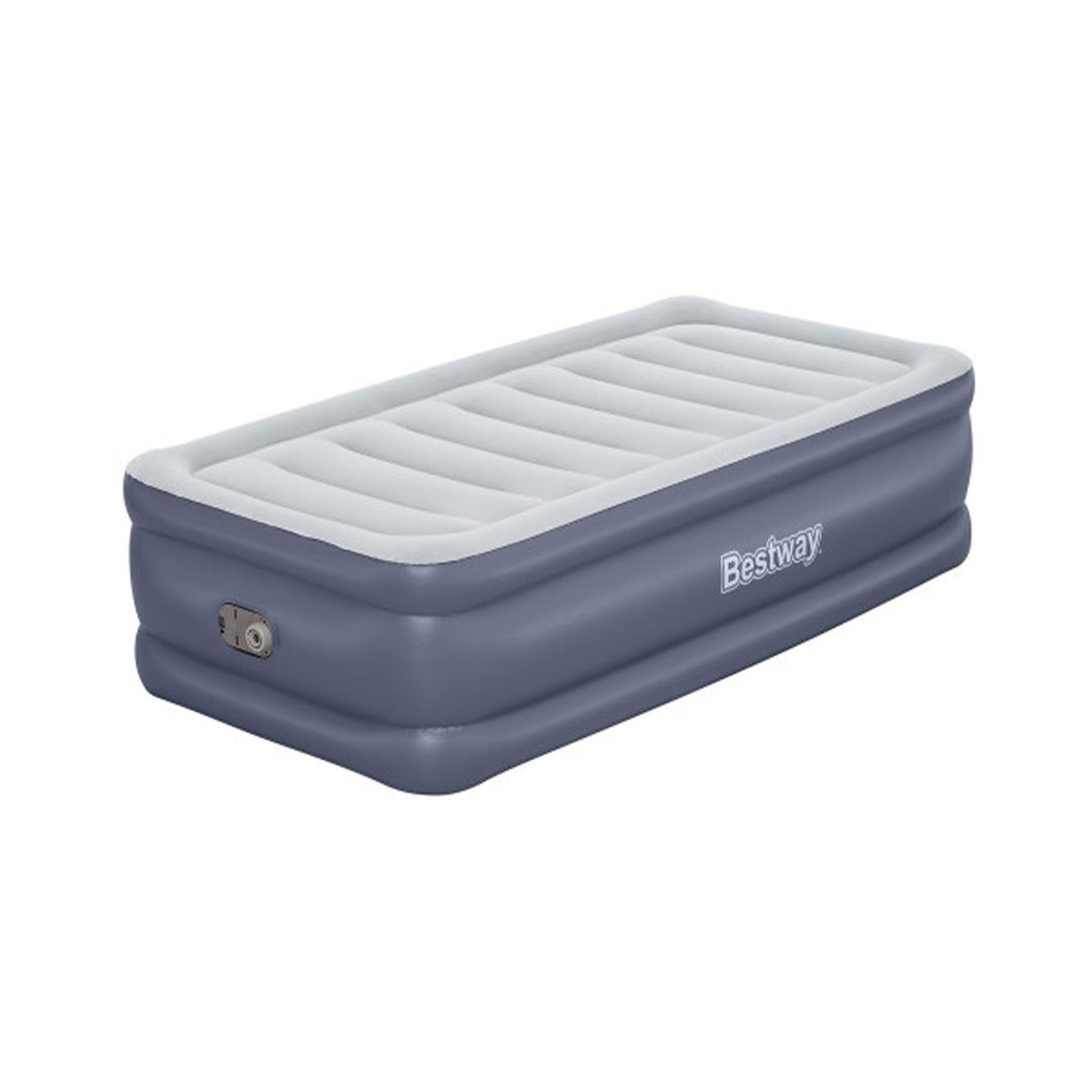 Bestway Tritech Air Mattress Inflatable Twin-Sized Bed with Built-In AC Pump - VMInnovations