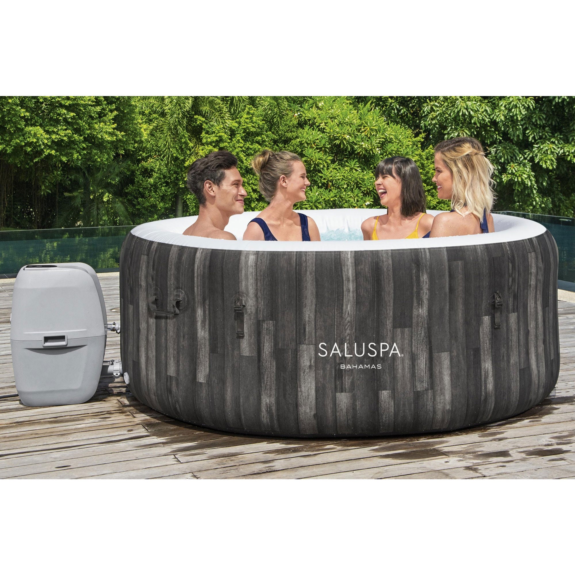 Bestway Bahamas 2-4 Person Inflatable Hot Tub, Energy-Efficient Spa (For Parts) - VMInnovations