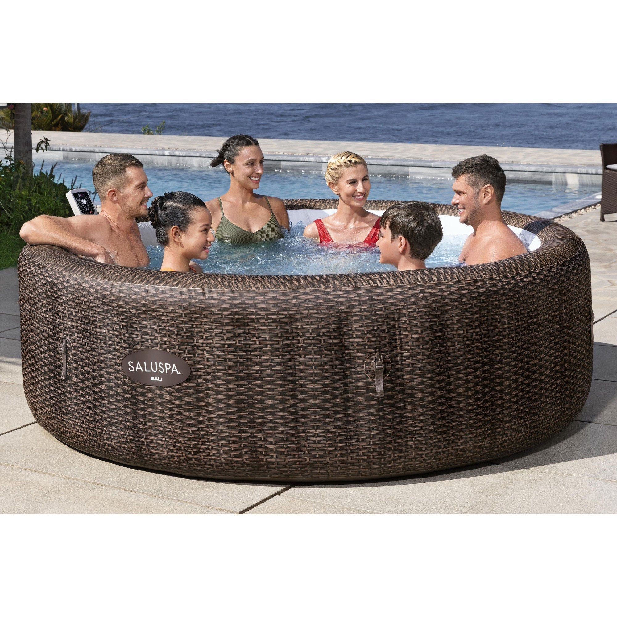 Bestway SaluSpa Bali Smart AirJet Inflatable Hot Tub w/ EnergySense Cover (Used)