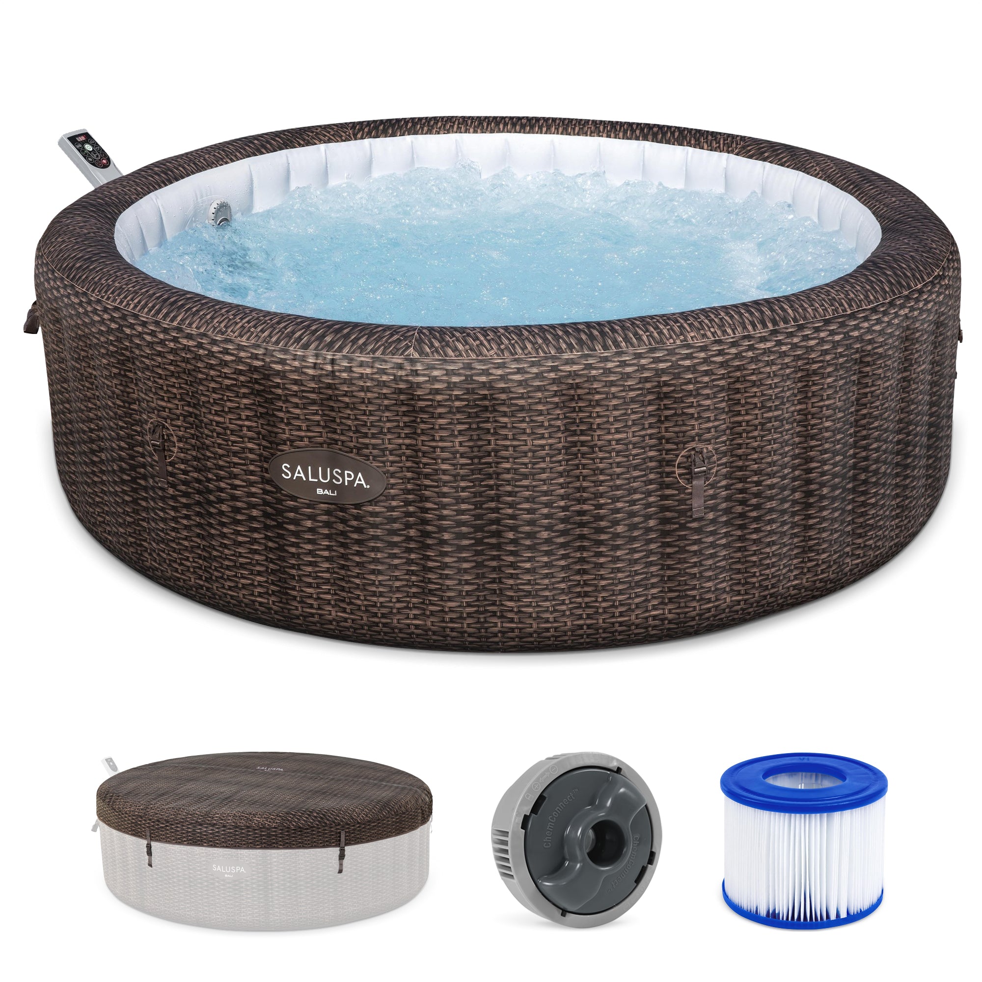 Bestway SaluSpa Bali Smart AirJet Inflatable Hot Tub w/ EnergySense Cover (Used)
