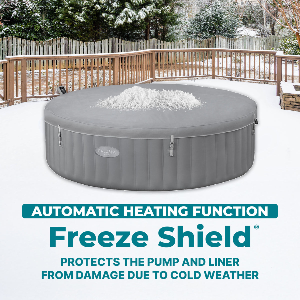 Bestway SaluSpa Hawaii Smart AirJet Inflatable Hot Tub with EnergySense Cover (For Parts)