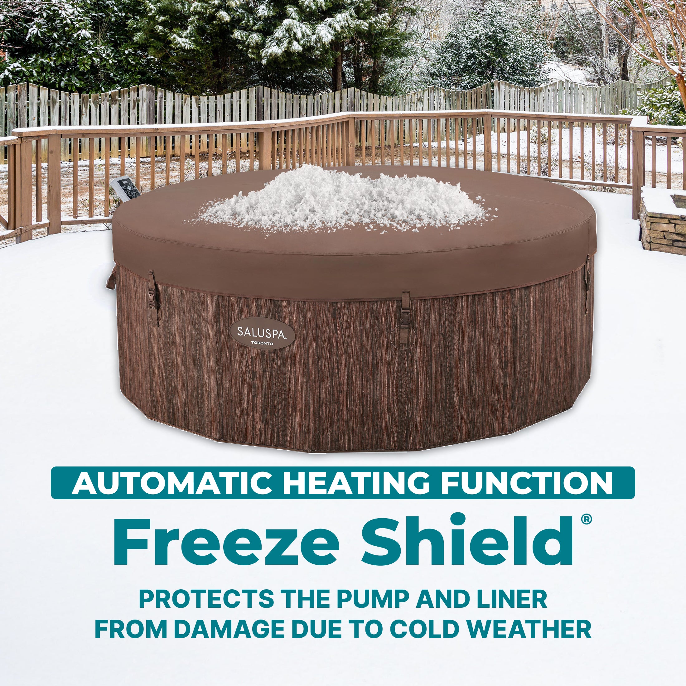 Bestway Toronto 5-7 Person Energy-Efficient AirJet Hot Tub, App (Open Box)