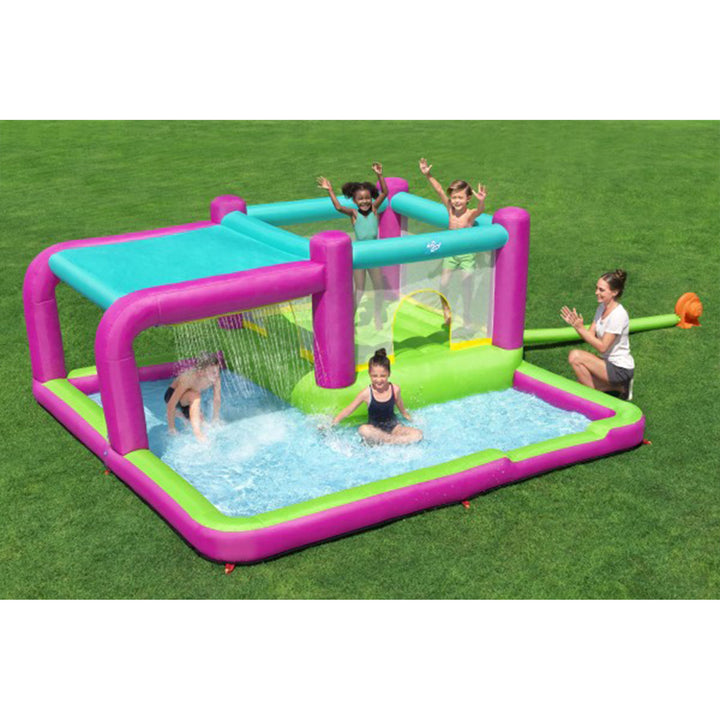 Bestway H2OGO! Bouncin' Bay Kids Inflatable Mega Water Park Outdoor Splash Pool - VMInnovations