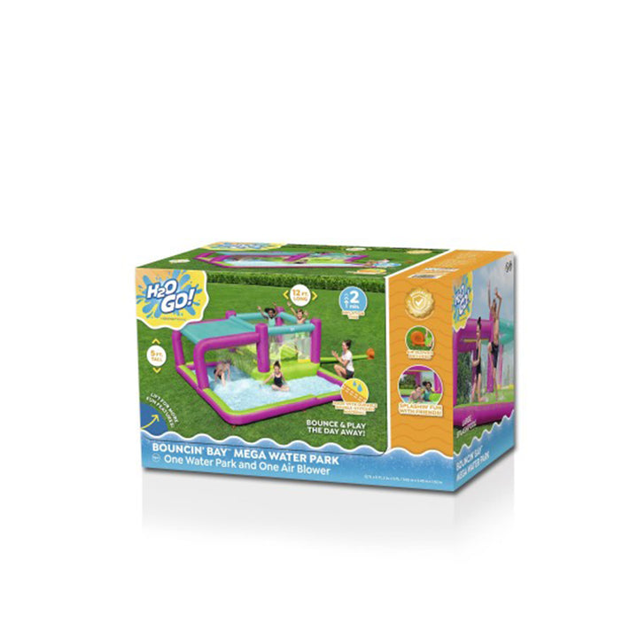 Bestway H2OGO! Bouncin' Bay Kids Inflatable Mega Water Park Outdoor Splash Pool - VMInnovations