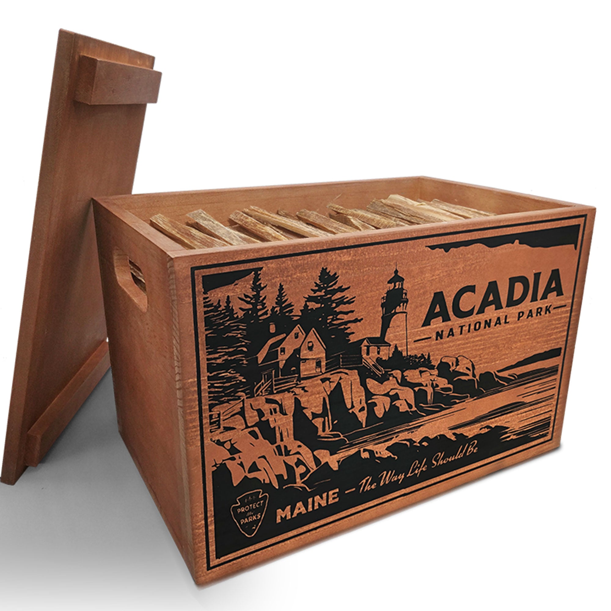 Better Wood Products Fatwood Firestarter Sticks, Acadia Box (Open Box) - VMInnovations