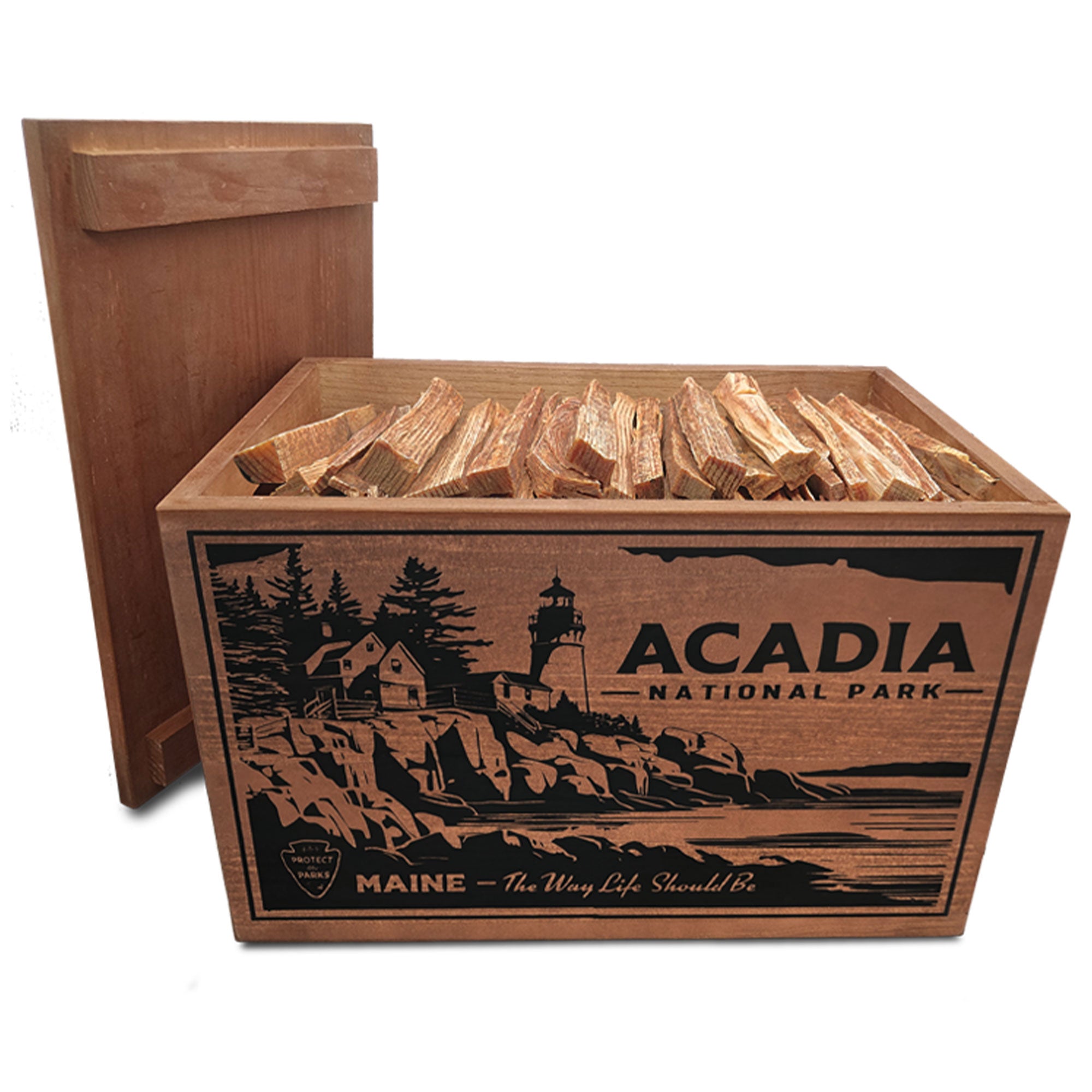 Better Wood Products Fatwood Firestarter Sticks, Acadia Box (Open Box) - VMInnovations