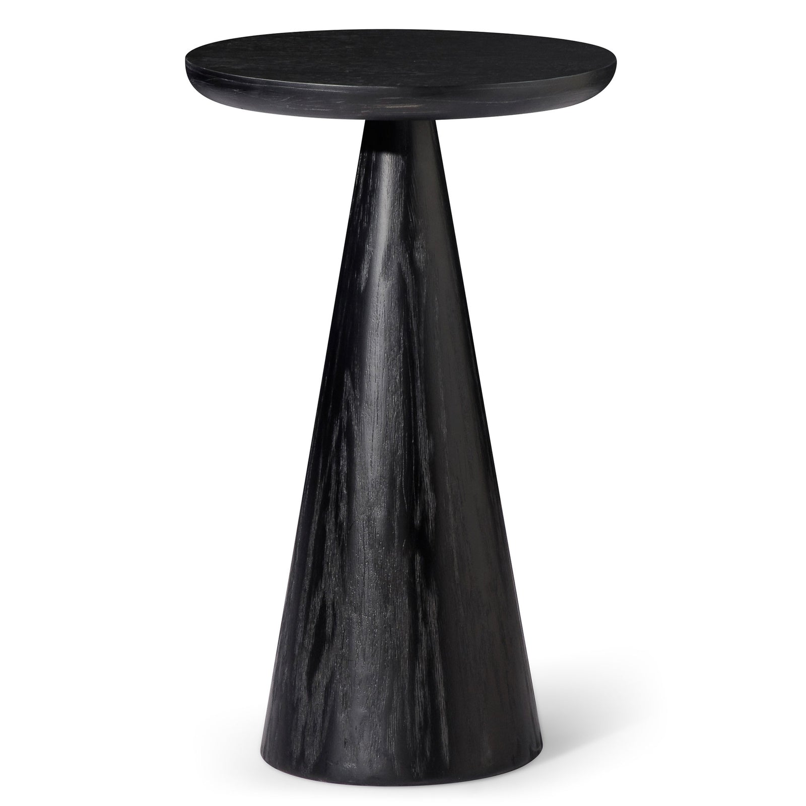 OWEN RUSTIC WOODEN DRINK TABLE IN AGED BLACK - VMInnovations