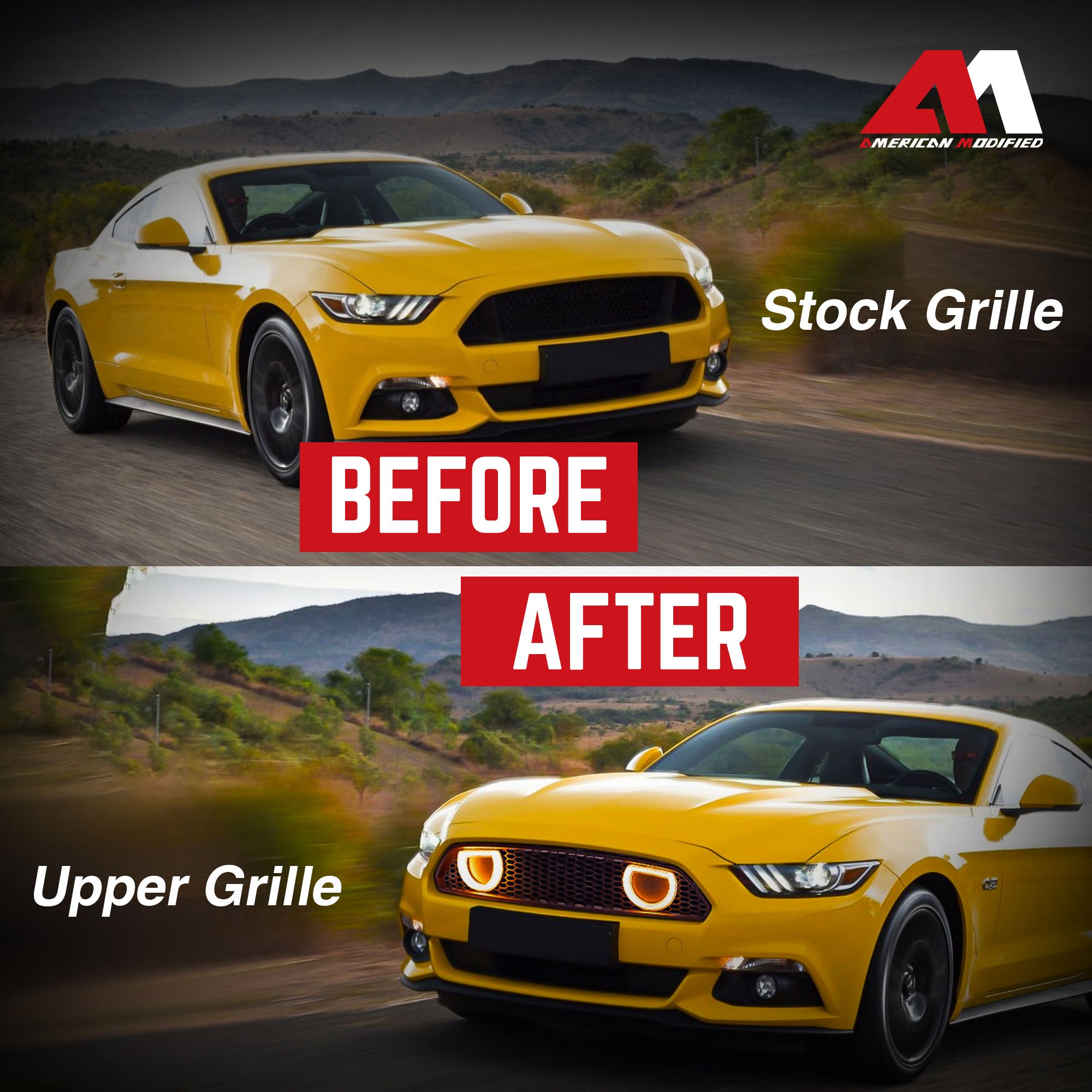 AMERICAN MODIFIED Grille for 15-17 Ford Mustang EcoBoost, GT, & V6 (Open Box)